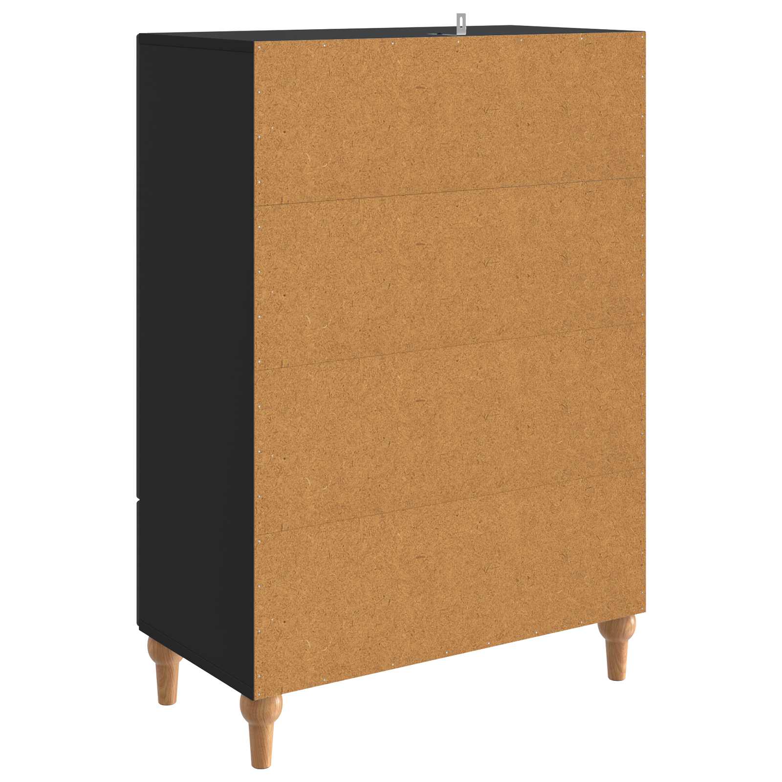Buffet avec tiroir Noir 66 x 34,5 x 95 cm Bois d'ingénierie - XIOS