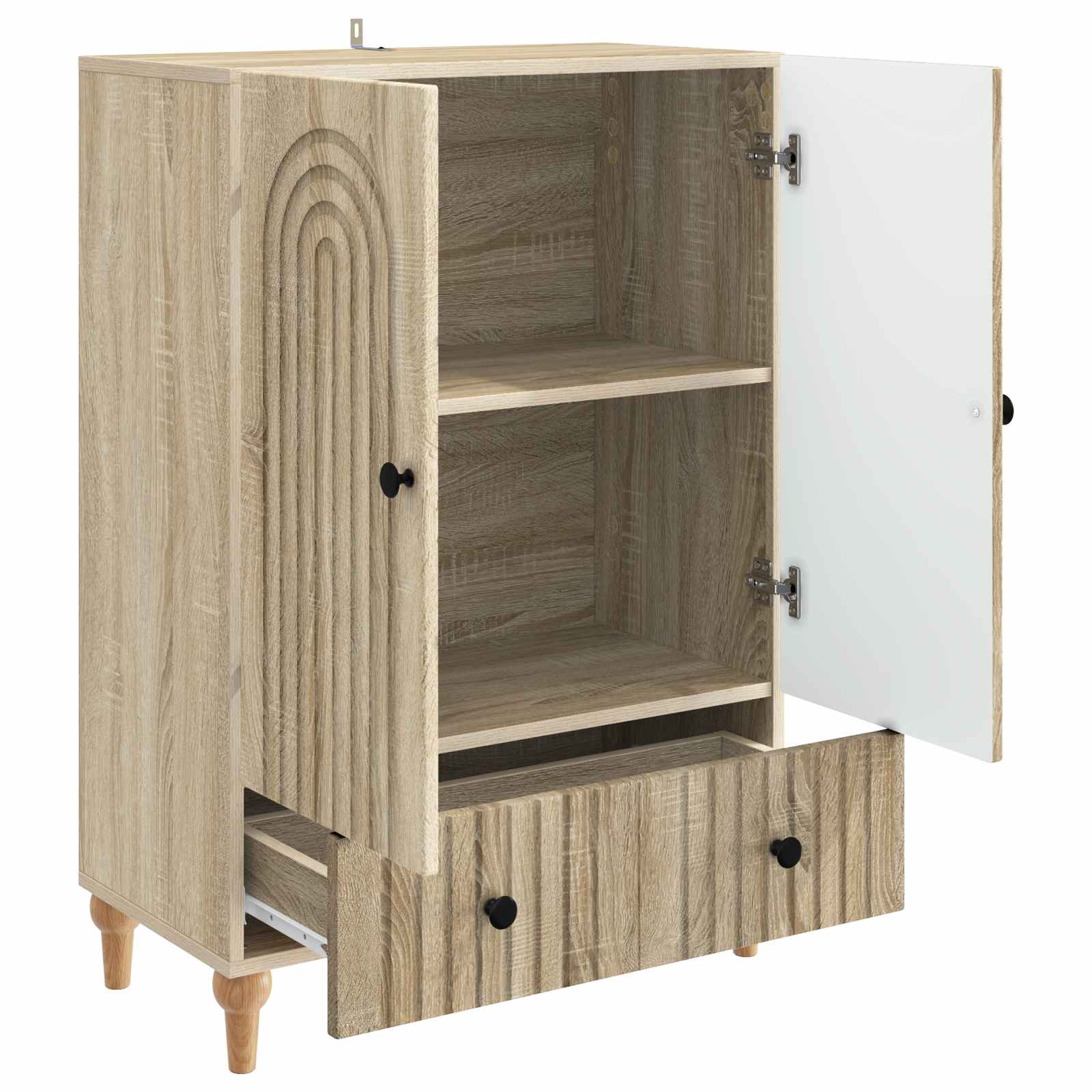 Buffet Chêne Sonoma 66 x 34,5 x 95 cm Bois d'ingénierie - XIOS