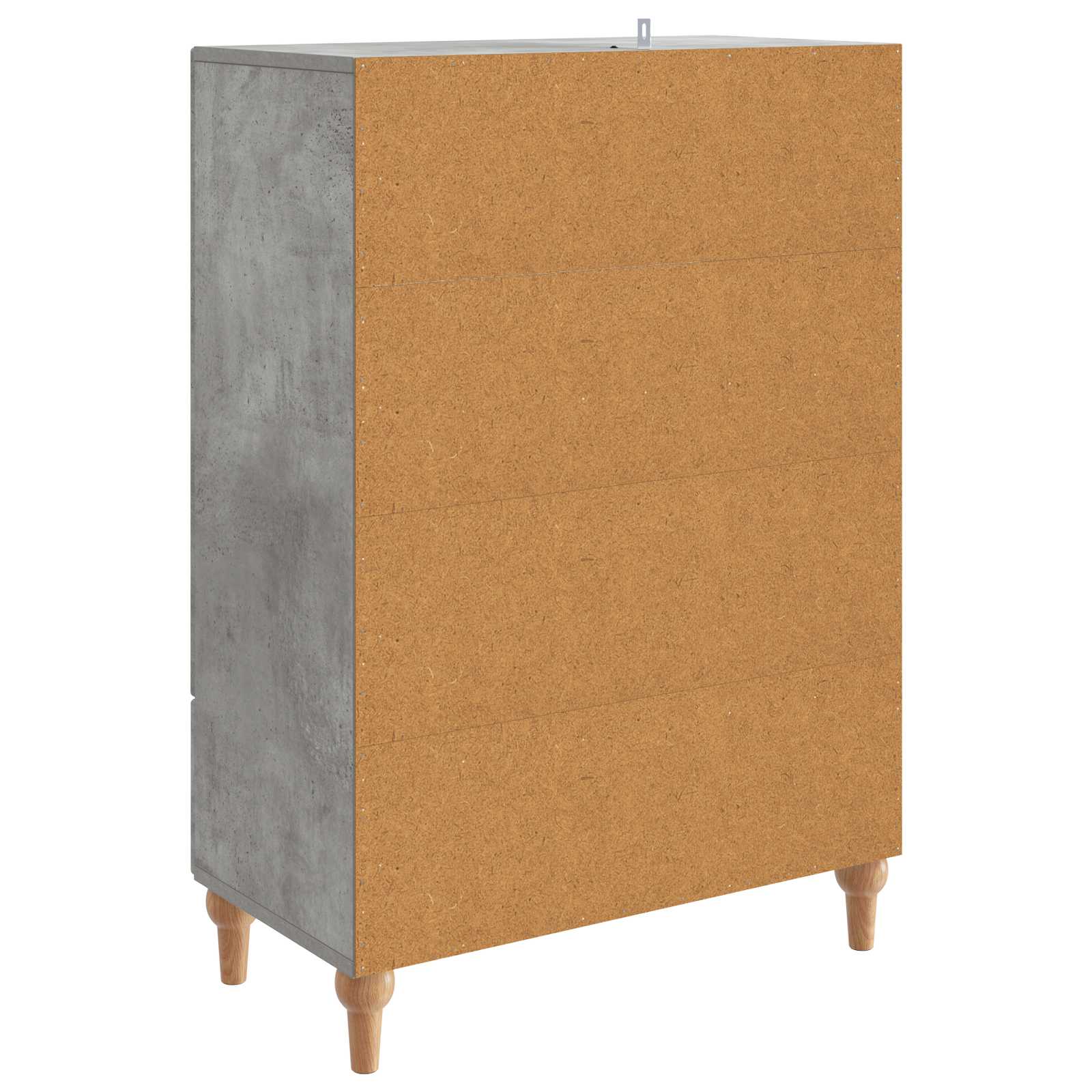 Buffet Gris béton 66 x 34,5 x 95 cm Bois d'ingénierie - XIOS
