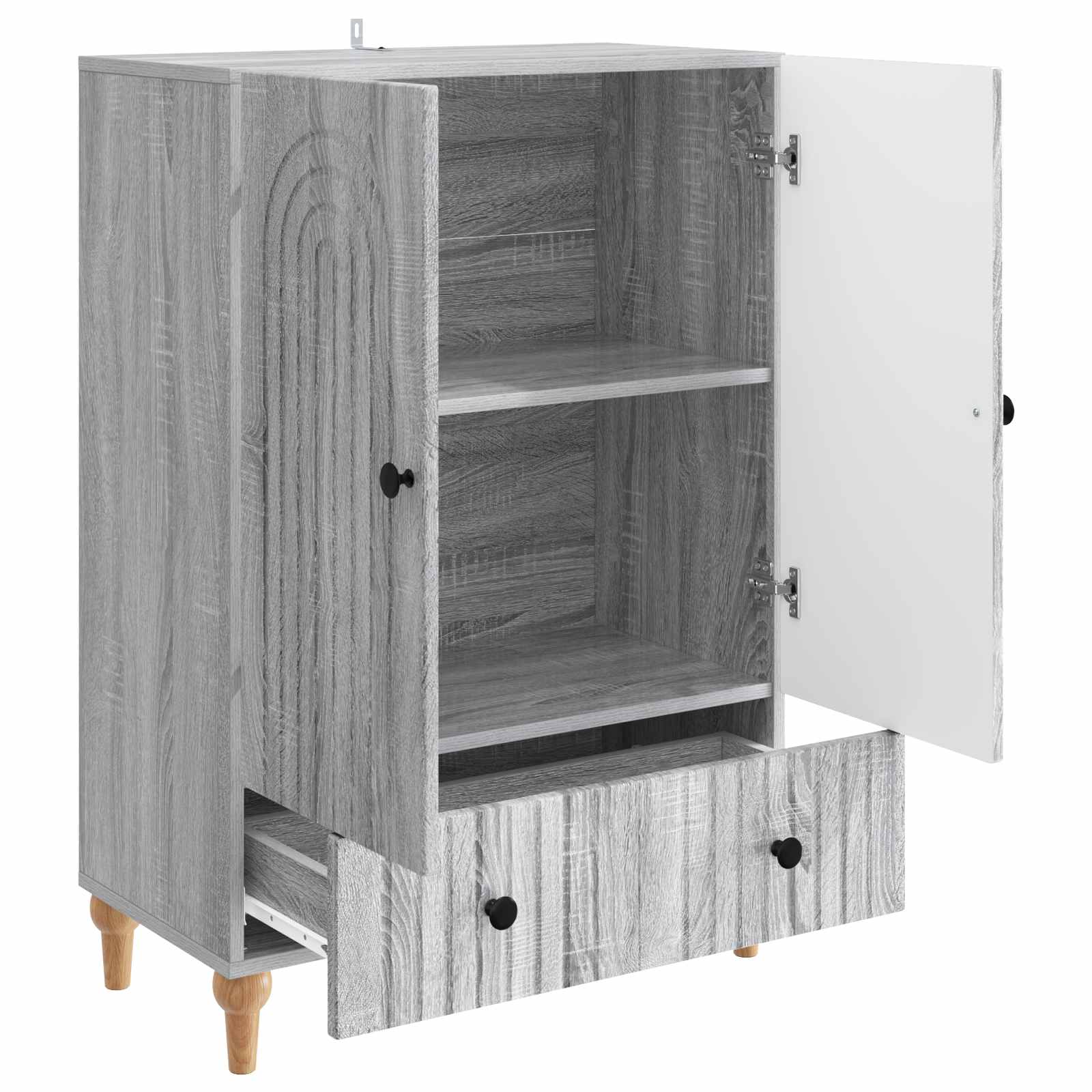 Buffet Sonoma gris 66 x 34,5 x 95 cm Bois d'ingénierie - XIOS