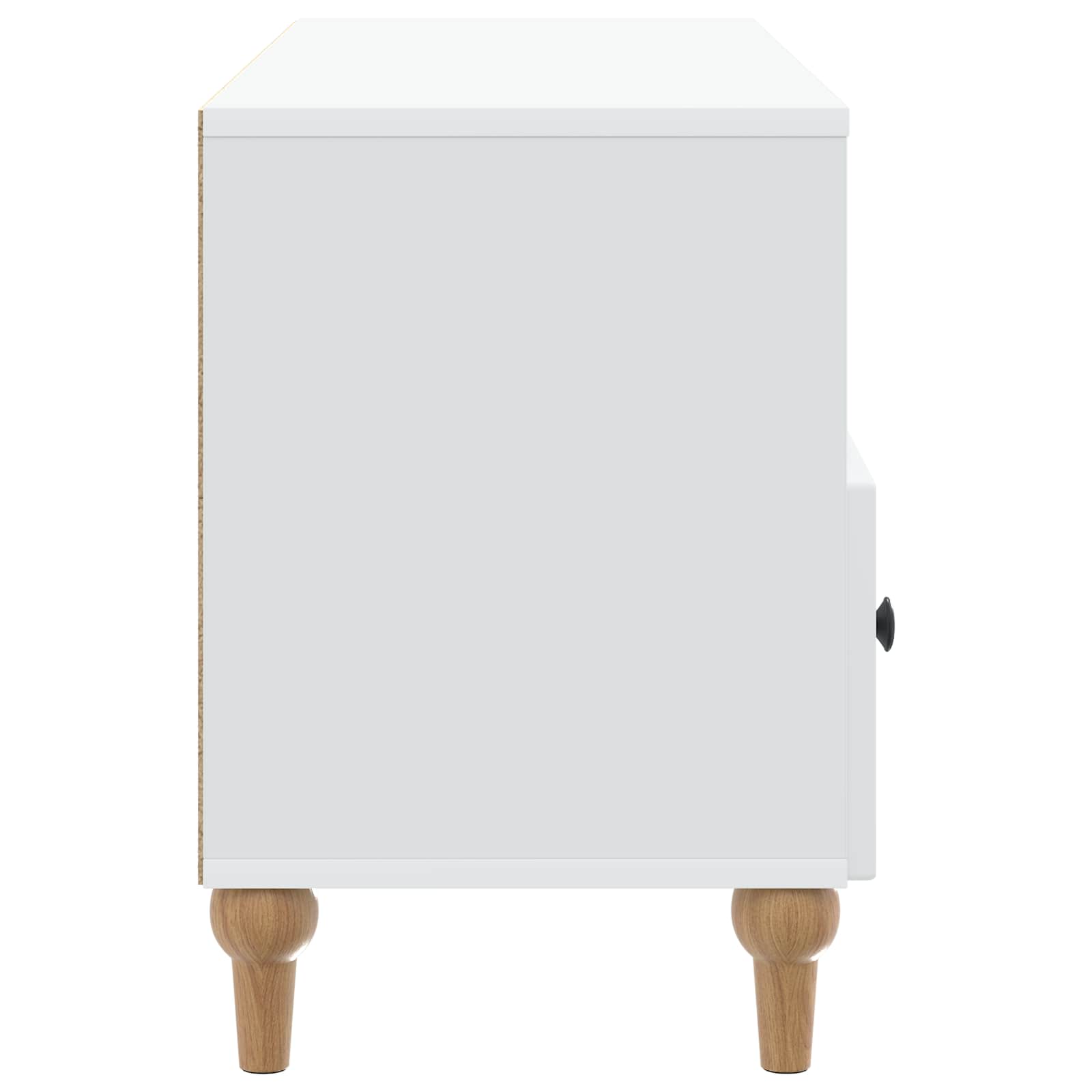 Meuble TV Blanc 102 x 34,5 x 50 cm Bois d’ingénierie - XIOS