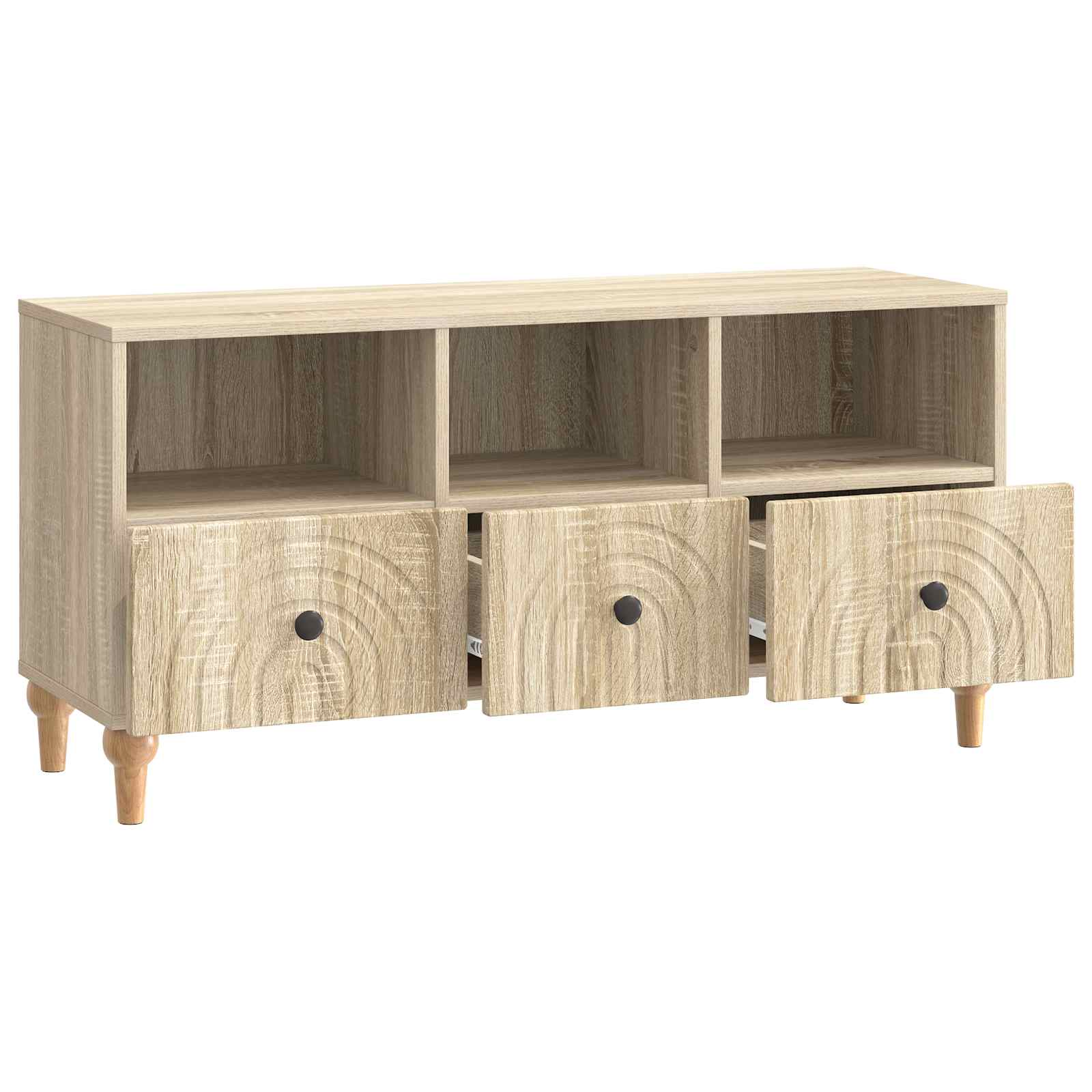 Meuble TV Chêne Sonoma 102 x 34,5 x 50 cm Bois d’ingénierie - XIOS