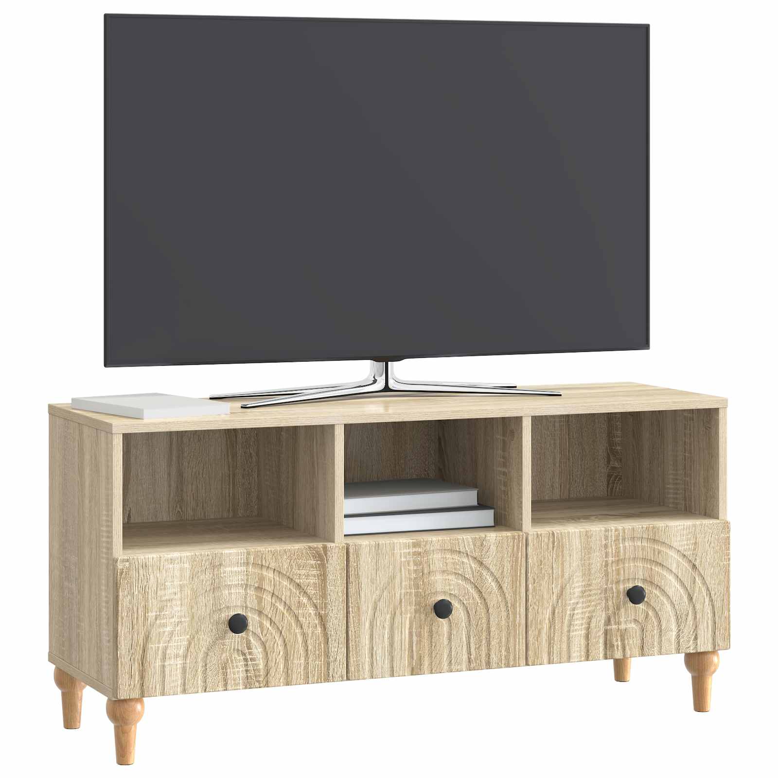 Meuble TV Chêne Sonoma 102 x 34,5 x 50 cm Bois d’ingénierie - XIOS