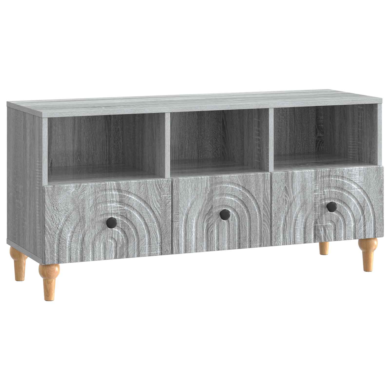 Meuble TV Gris Sonoma 102 x 34,5 x 50 cm Bois d’ingénierie - XIOS