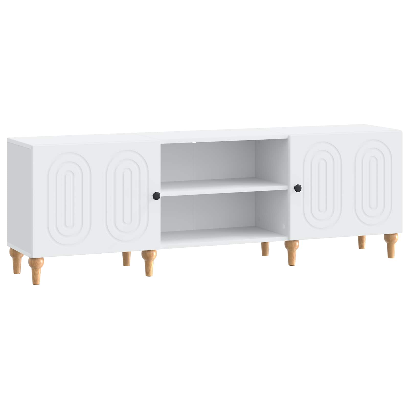 Meuble TV Blanc 150 x 31 x 50 cm Bois d'ingénierie - XIOS