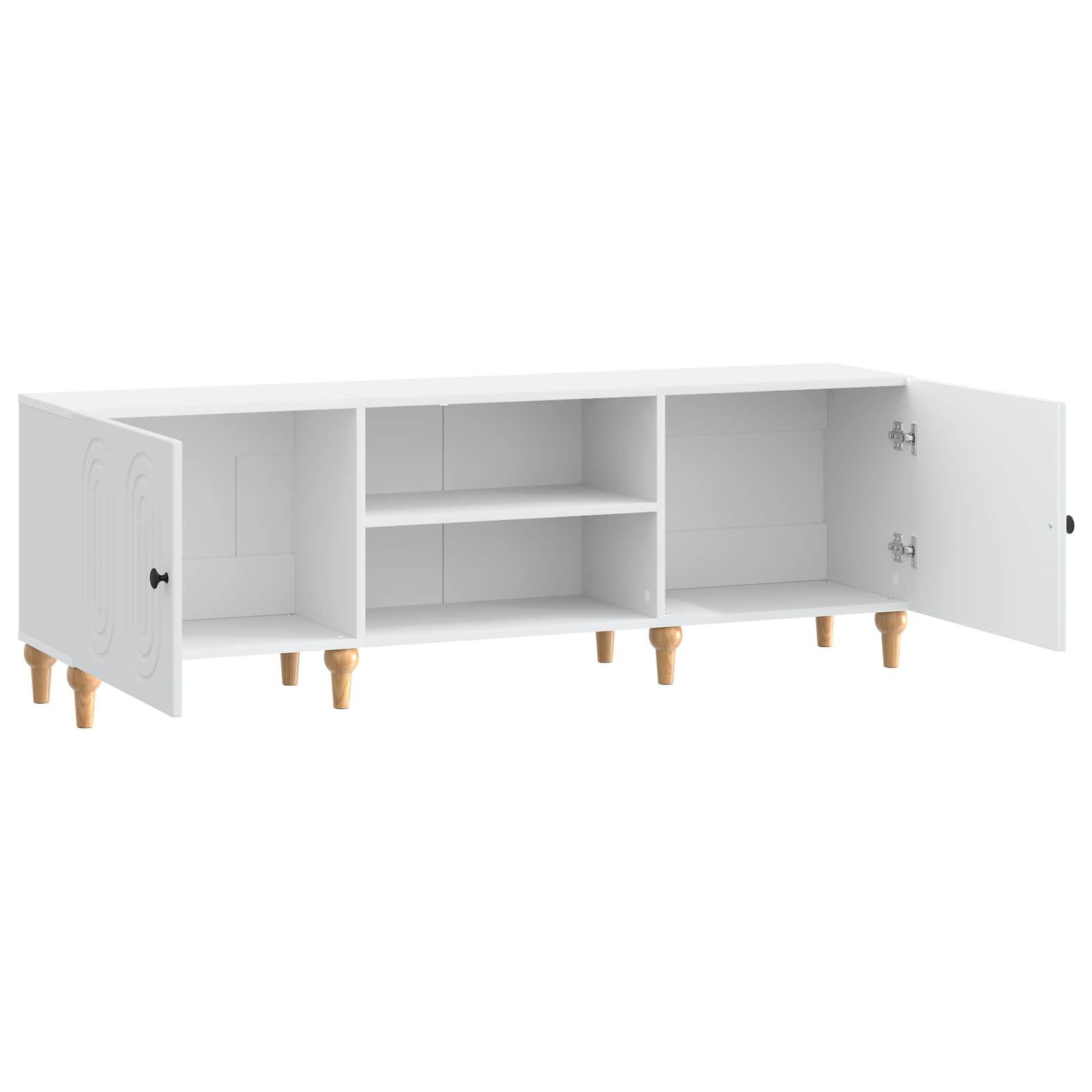 Meuble TV Blanc 150 x 31 x 50 cm Bois d'ingénierie - XIOS