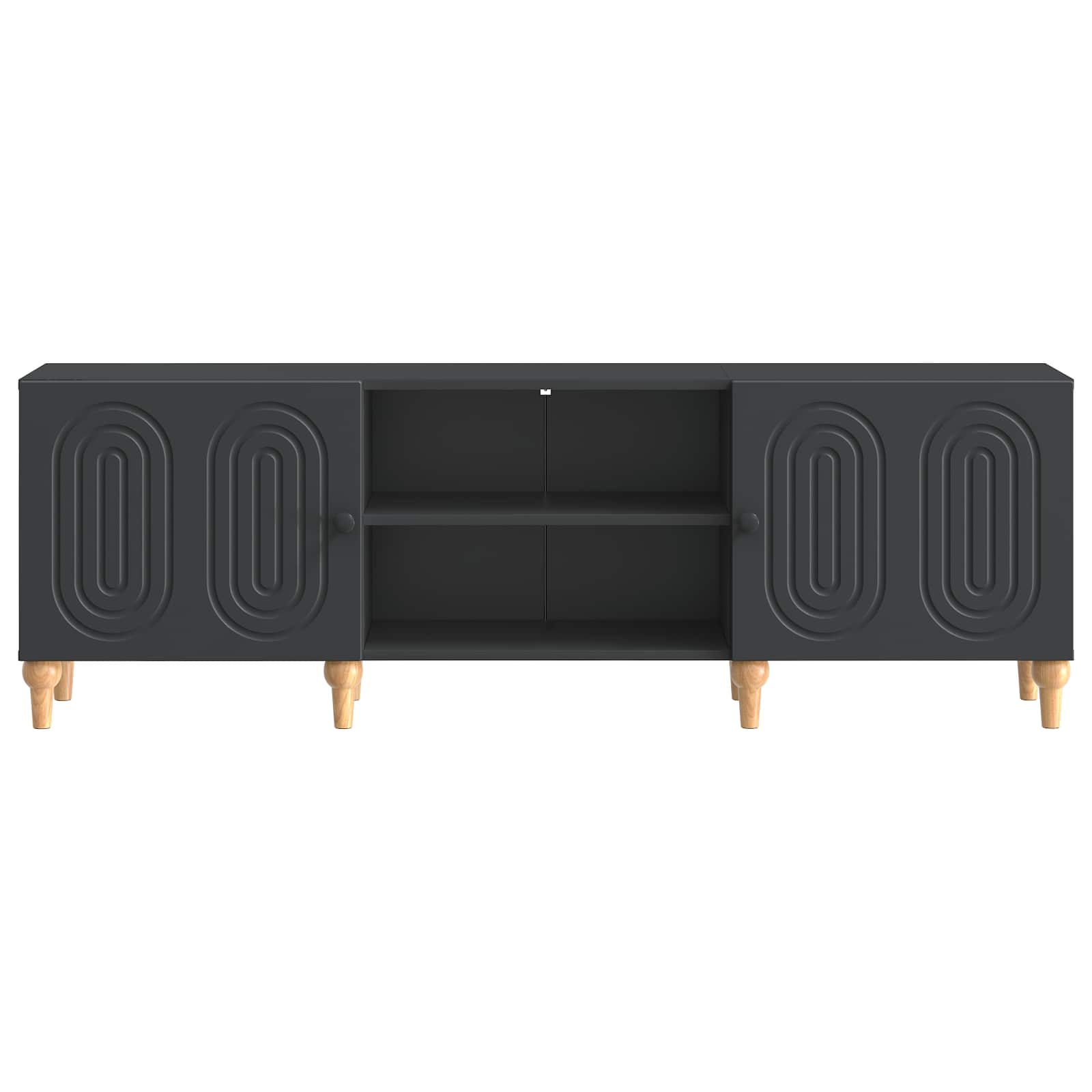Meuble TV Noir 150 x 31 x 50 cm Bois d'ingénierie - XIOS