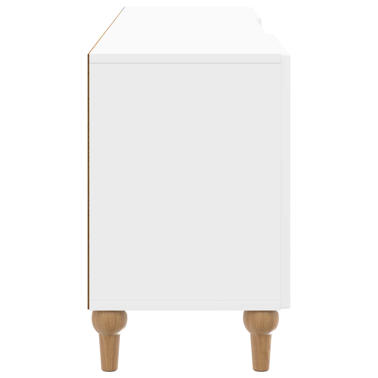 Meuble TV Blanc brillant 150 x 31 x 50 cm Bois d'ingénierie - XIOS