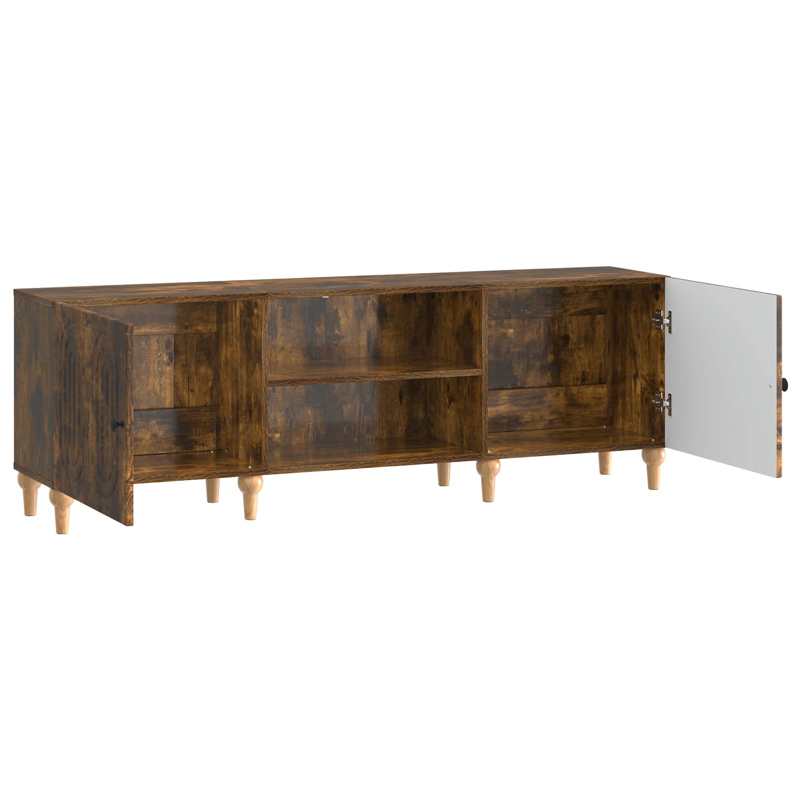 Meuble TV Chêne fumé 150 x 31 x 50 cm Bois d'ingénierie - XIOS