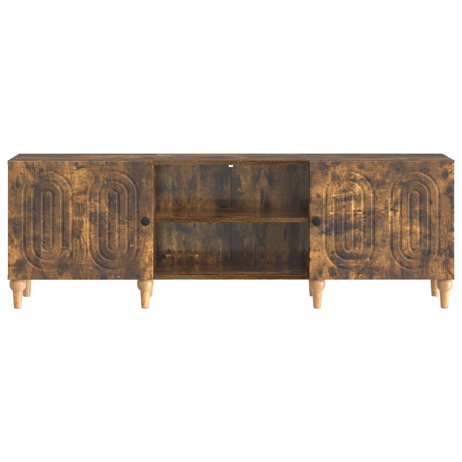 Meuble TV Chêne fumé 150 x 31 x 50 cm Bois d'ingénierie - XIOS