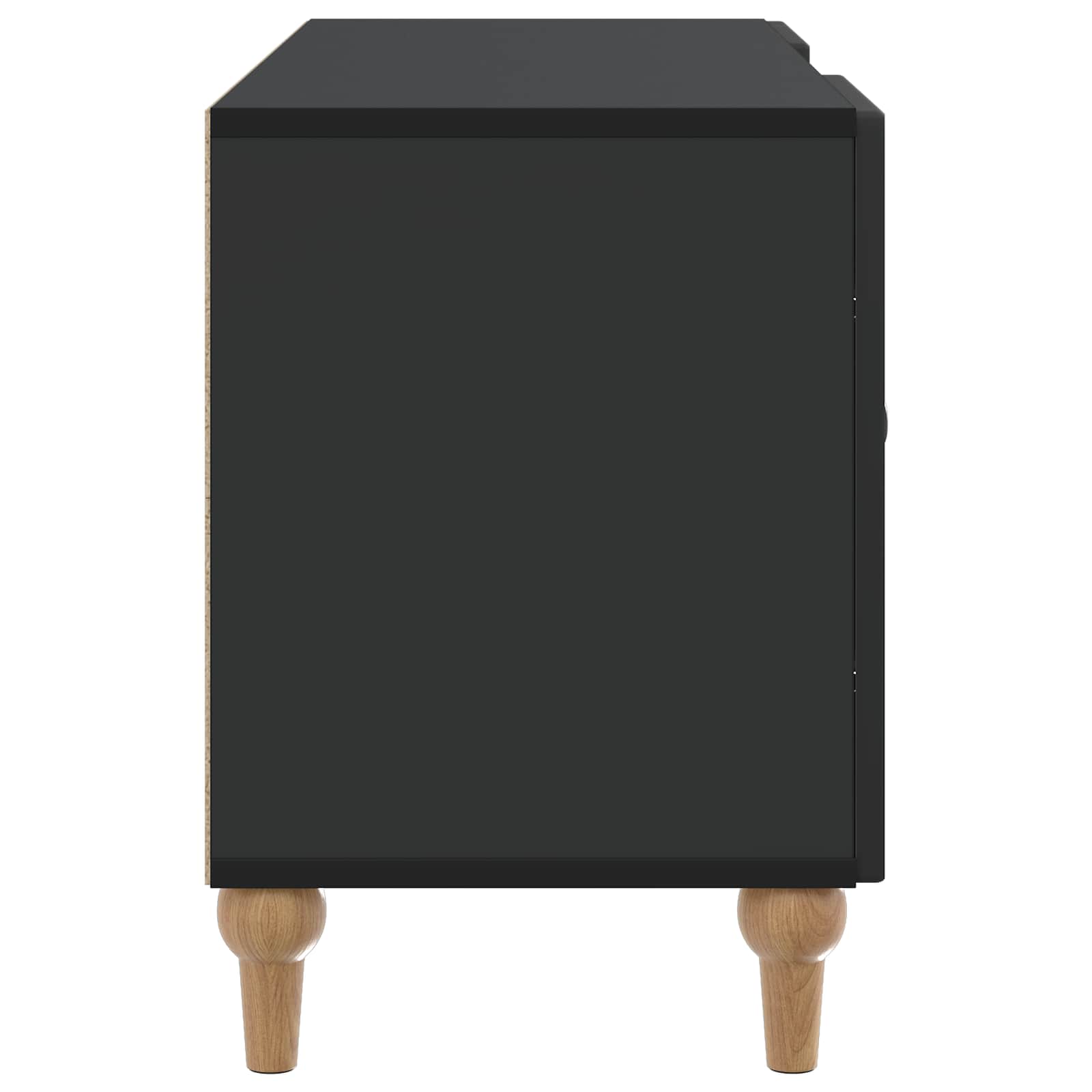 Meuble TV Noir 102 x 34,5 x 50 cm Bois d'ingénierie - XIOS
