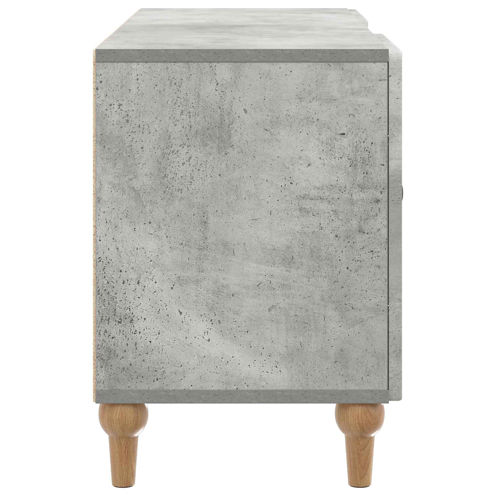 Meuble TV Gris béton 102 x 34,5 x 50 cm Bois d'ingénierie - XIOS
