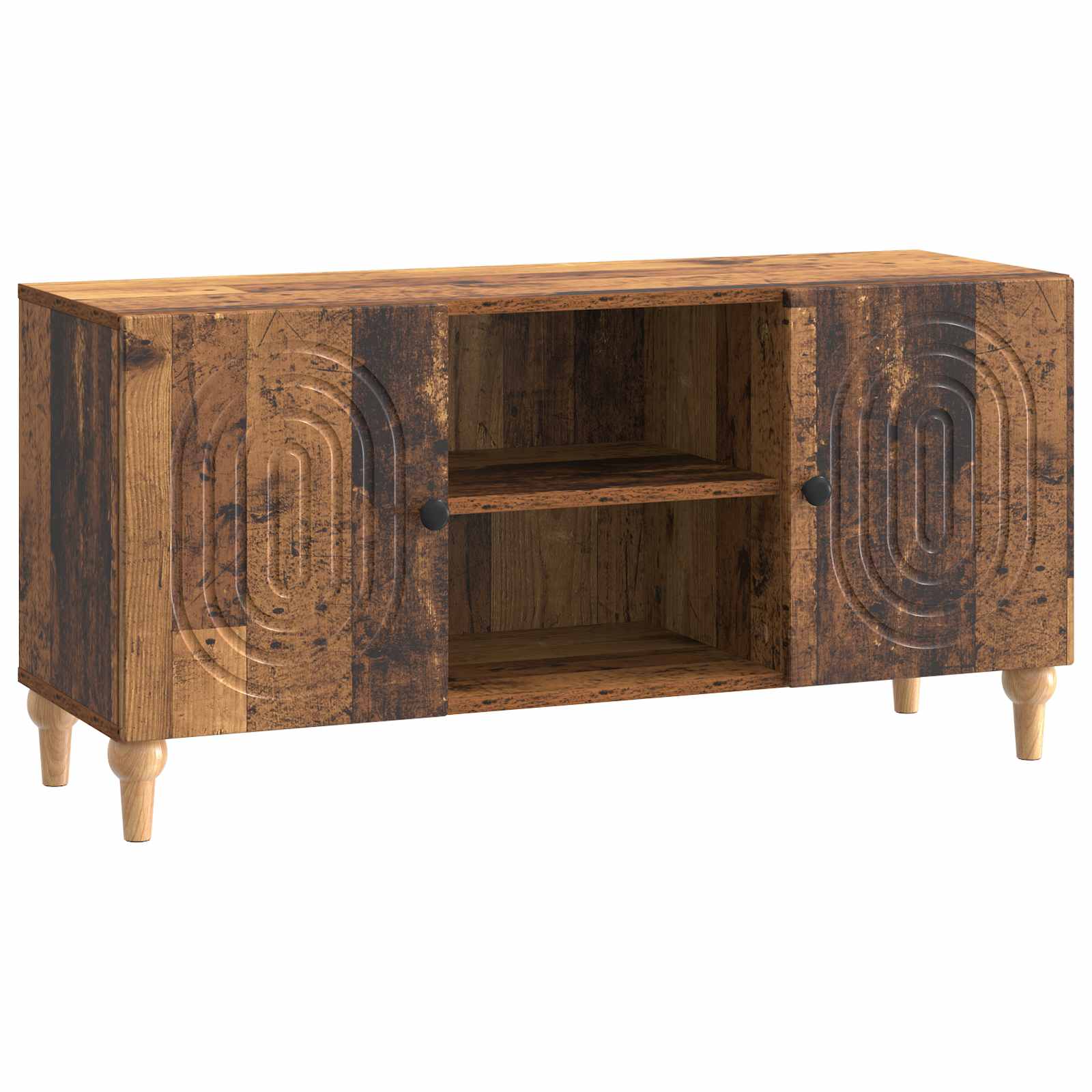 Meuble TV Bois ancien 102 x 34,5 x 50 cm Bois d'ingénierie - XIOS