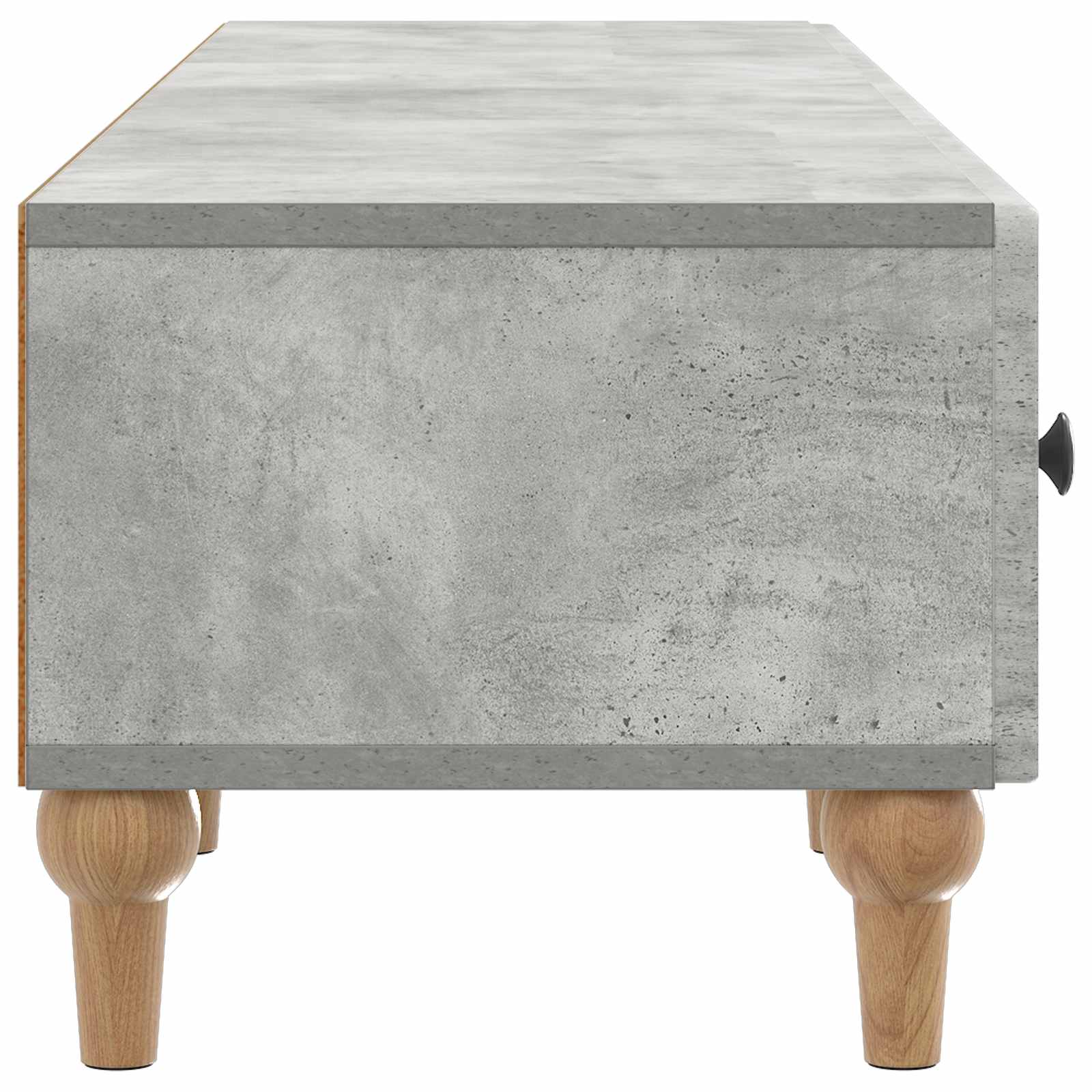 Meuble TV Gris béton 147 x 34,5 x 30 cm Bois d'ingénierie - XIOS