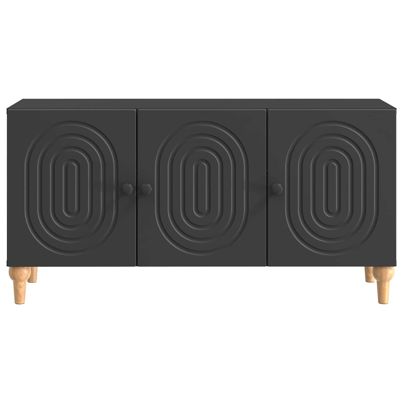 Meuble TV Noir 99 x 34,5 x 50 cm Bois d'ingénierie - XIOS