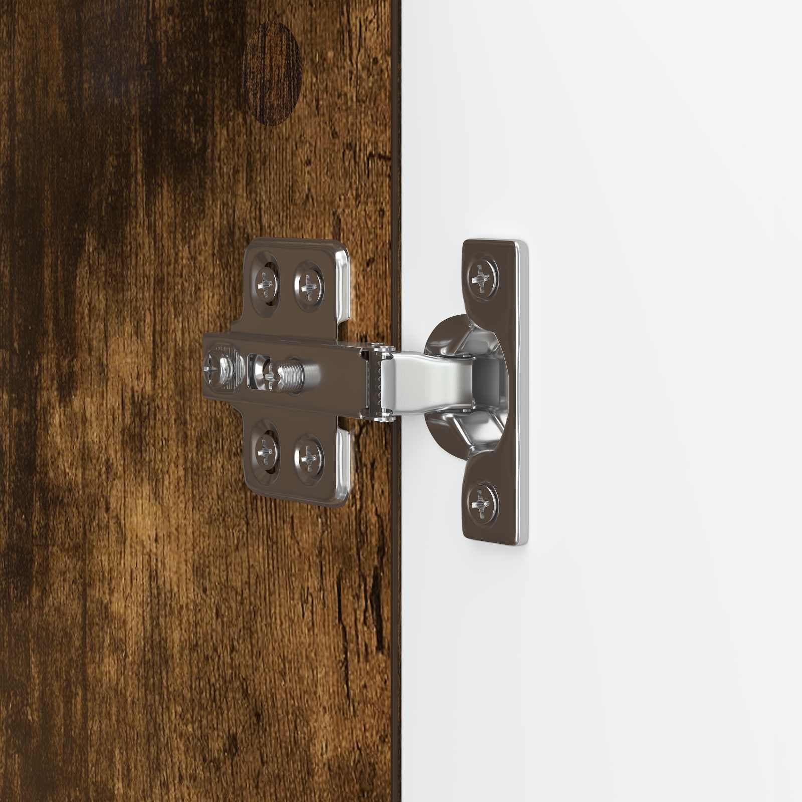 Meuble TV Chêne fumé 99 x 34,5 x 50 cm Bois d'ingénierie - XIOS