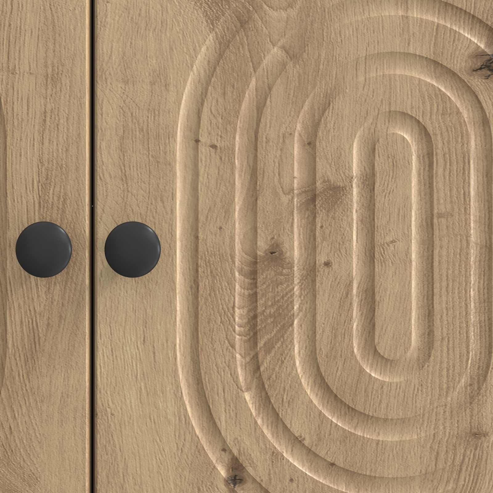 Meuble TV Chêne artisanal 99 x 34,5 x 50 cm Bois d'ingénierie - XIOS