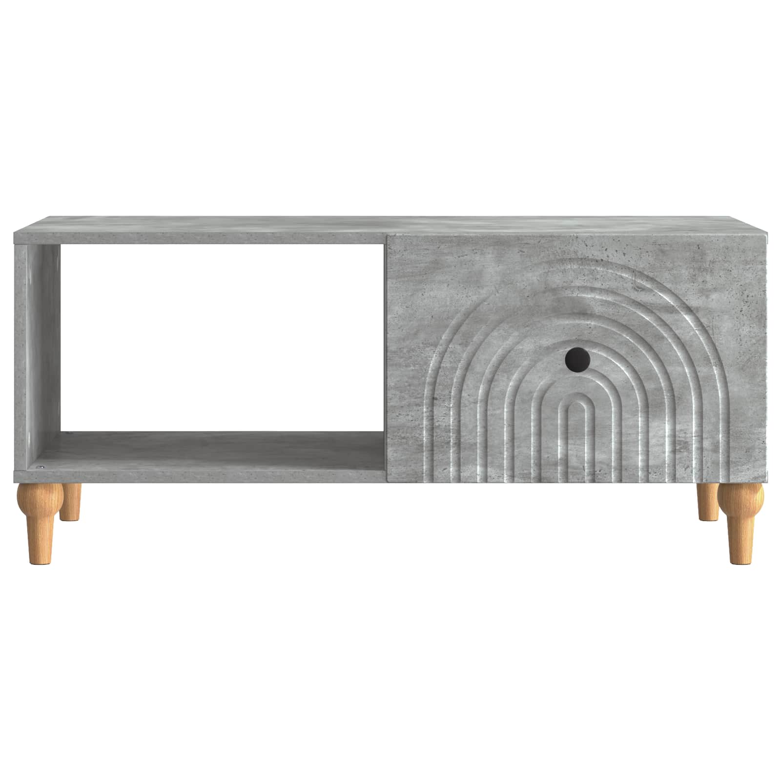 Table basse Gris béton 90 x 50 x 40 cm Bois d'ingénierie - XIOS