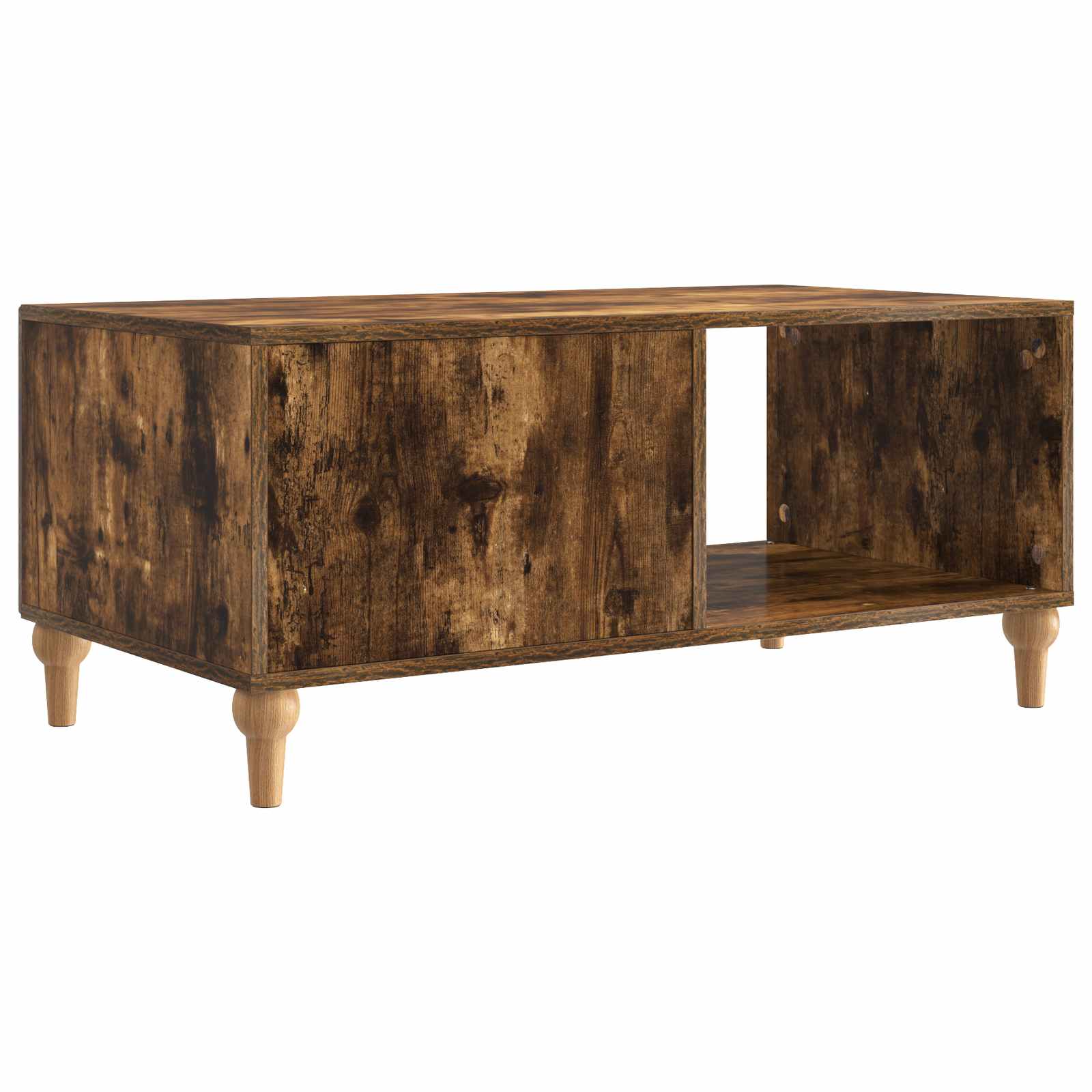 Table basse Chêne fumé 90 x 50 x 40 cm Bois d'ingénierie - XIOS