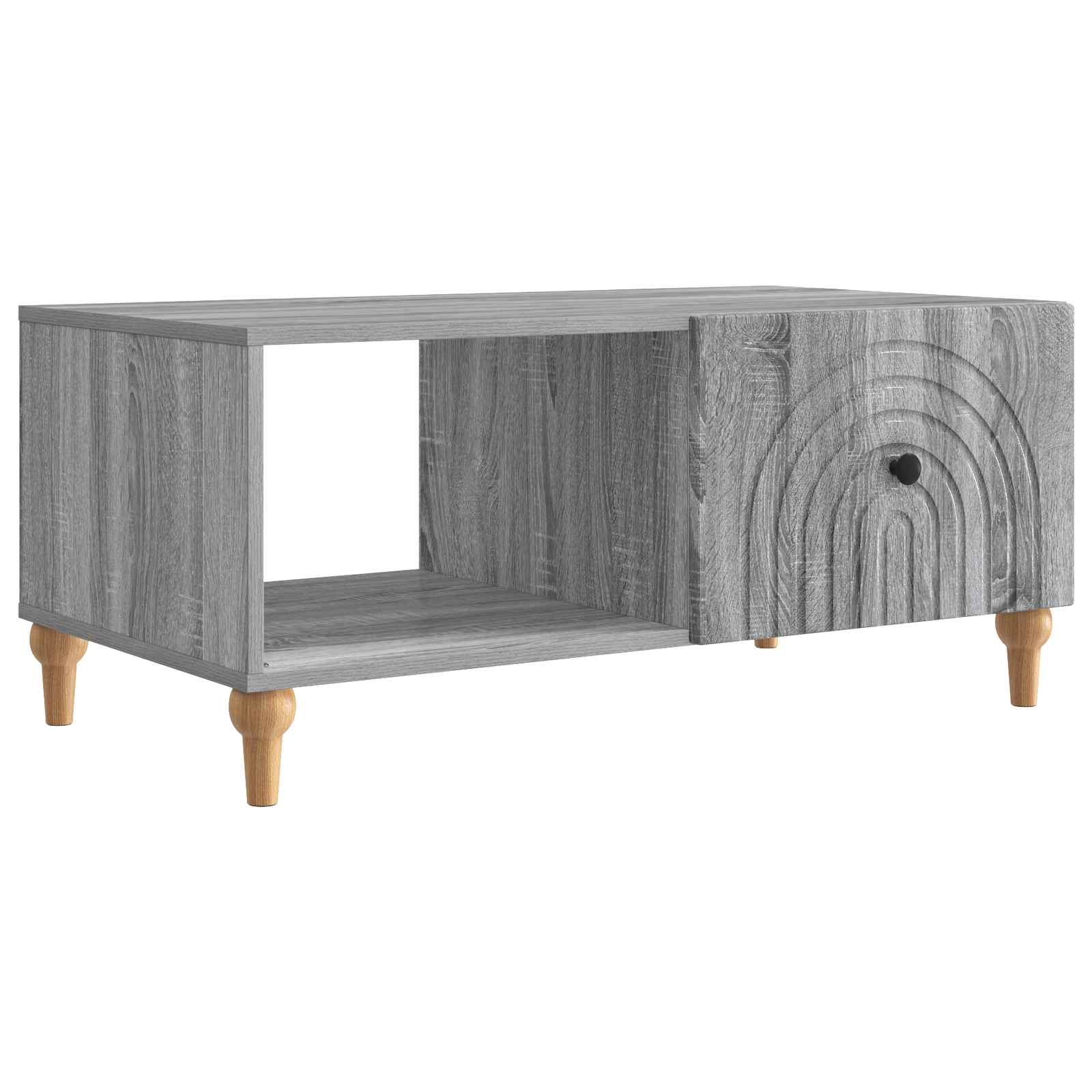 Table basse Sonoma gris 90 x 50 x 40 cm Bois d'ingénierie - XIOS