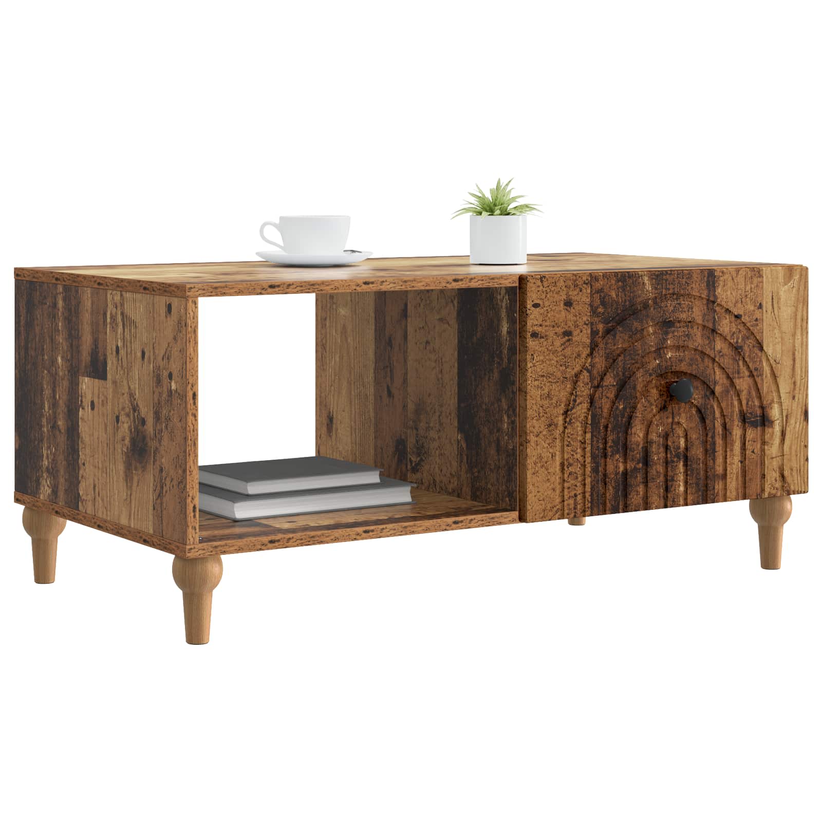 Table basse Bois ancien 90 x 50 x 40 cm Bois d'ingénierie - XIOS