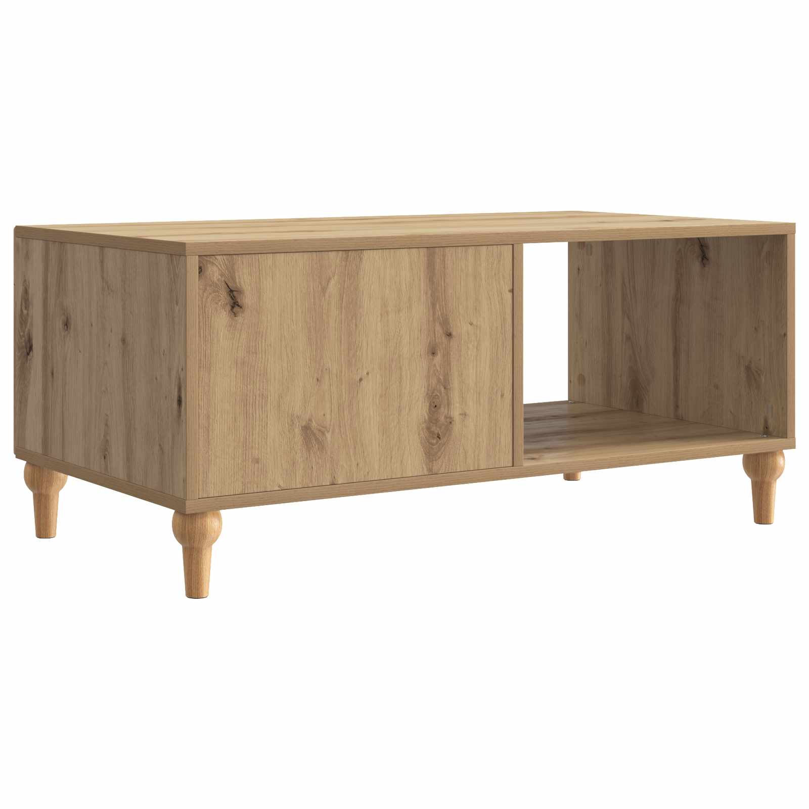 Table basse Chêne artisanal 90 x 50 x 40 cm Bois d'ingénierie - XIOS