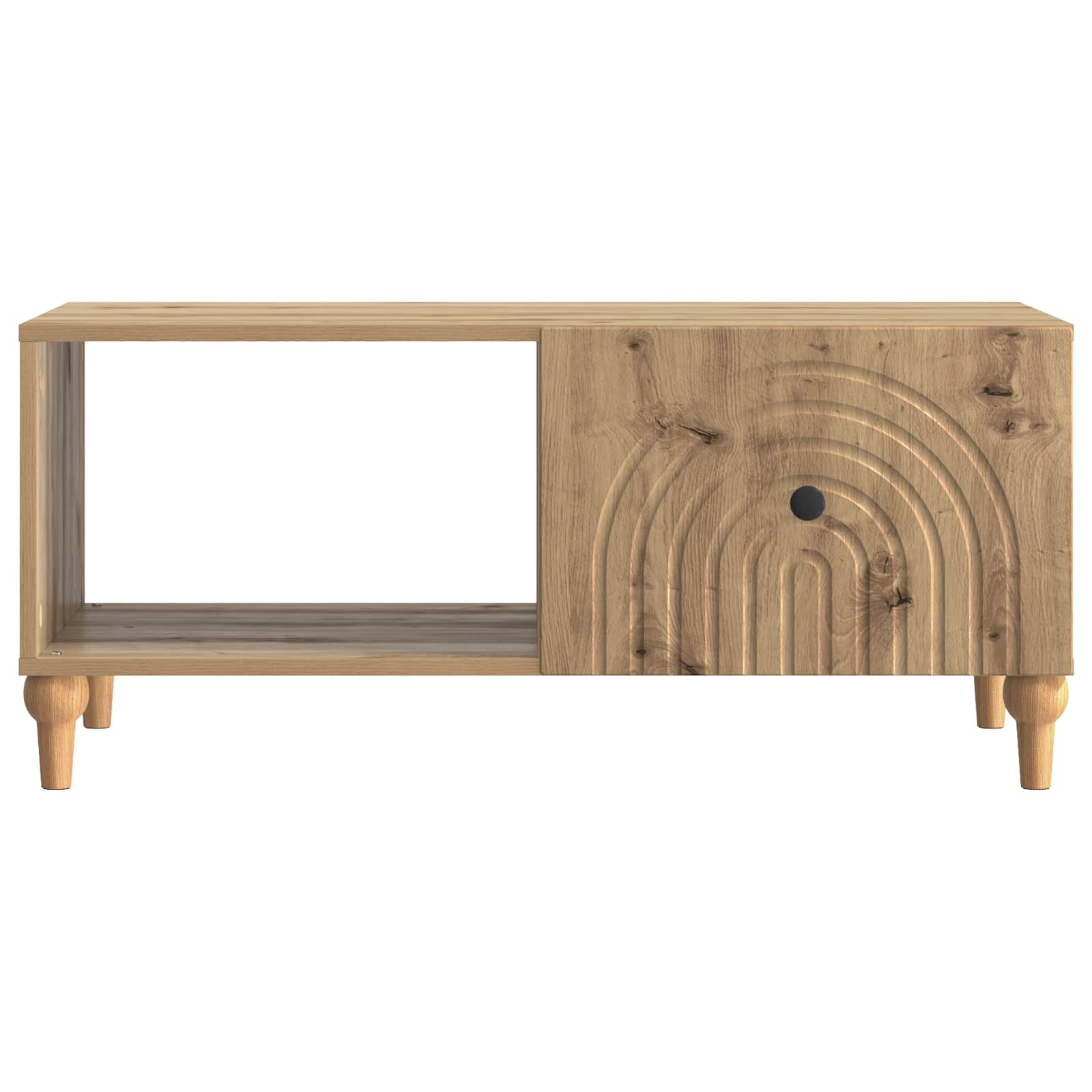 Table basse Chêne artisanal 90 x 50 x 40 cm Bois d'ingénierie - XIOS