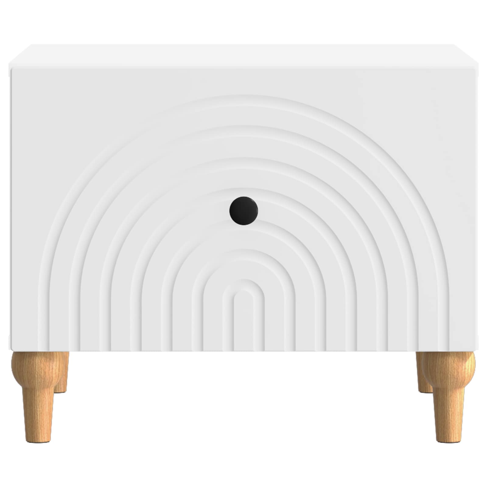 Table basse avec tiroir Blanc 49 x 50 x 40 cm Bois d'ingénierie - XIOS