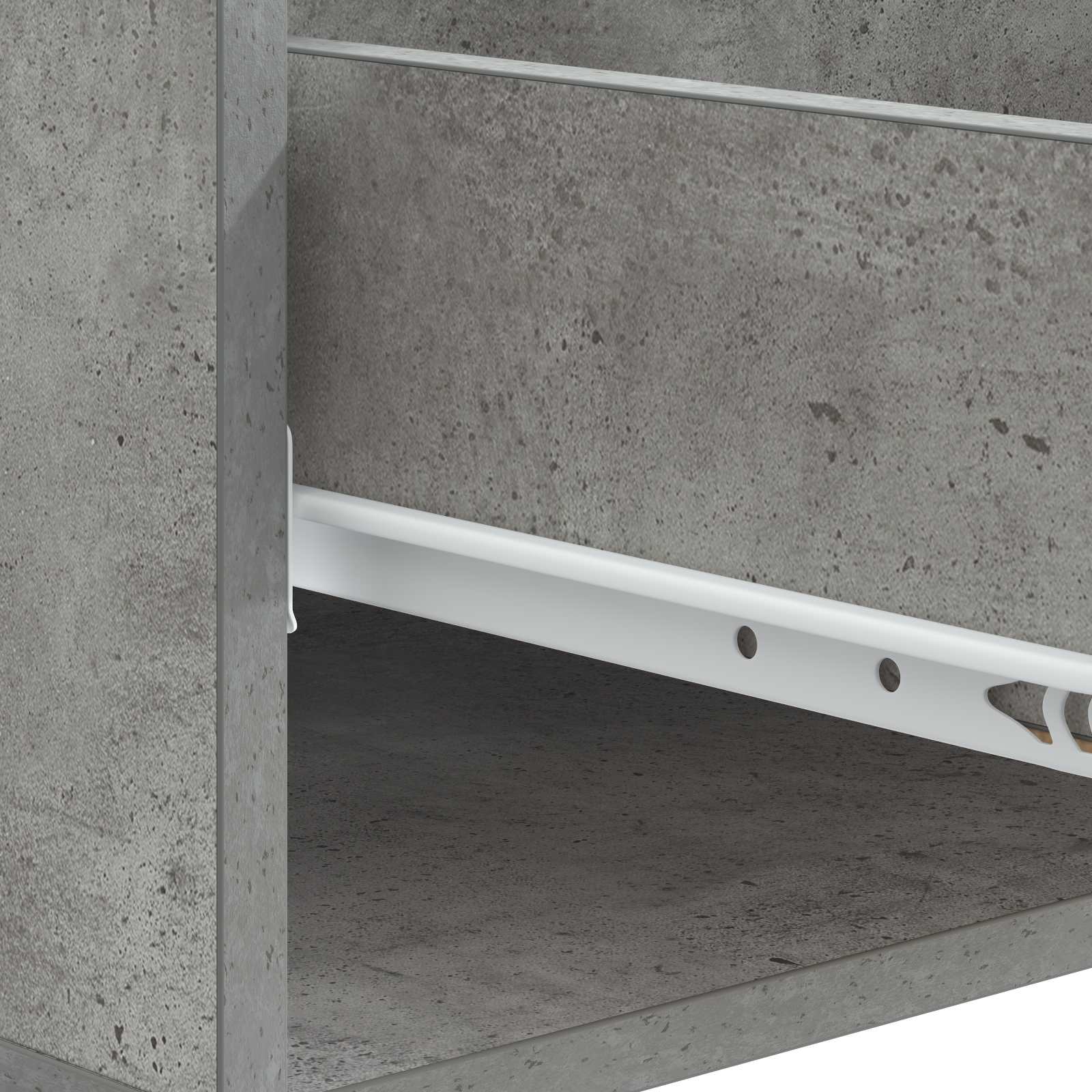 Table basse Gris béton 49 x 50 x 40 cm Bois d'ingénierie - XIOS
