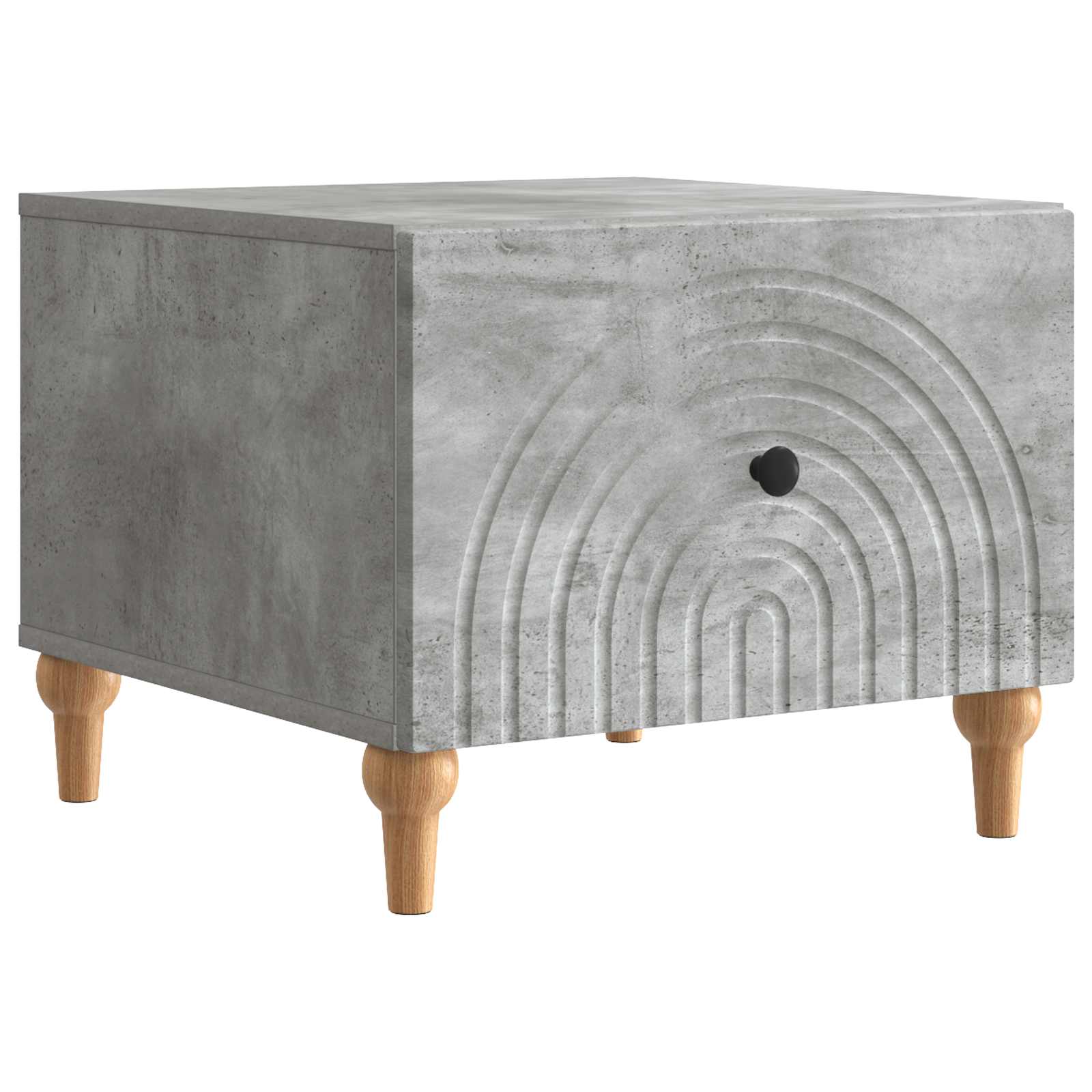 Table basse Gris béton 49 x 50 x 40 cm Bois d'ingénierie - XIOS