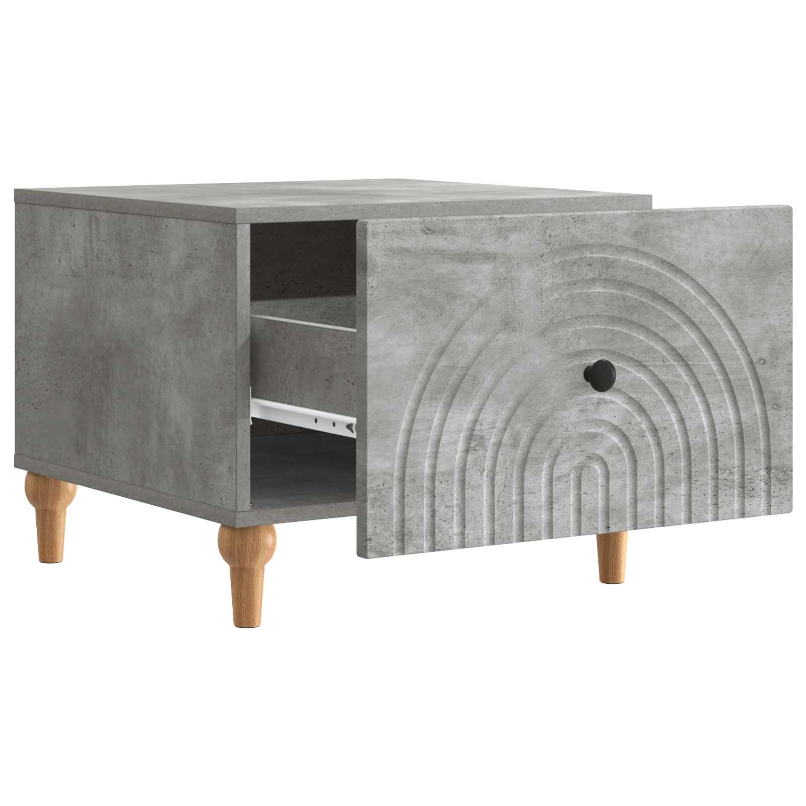 Table basse Gris béton 49 x 50 x 40 cm Bois d'ingénierie - XIOS