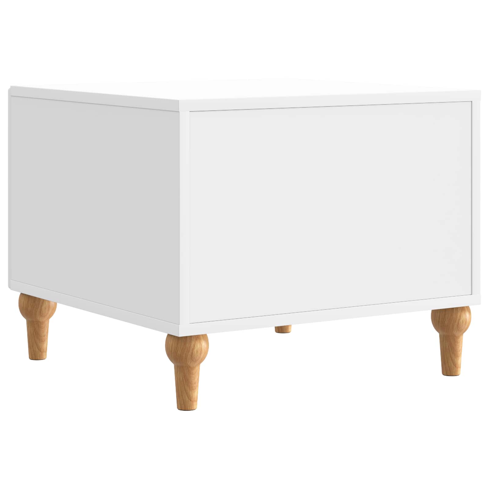 Table basse Blanc brillant 49 x 50 x 40 cm Bois d'ingénierie - XIOS