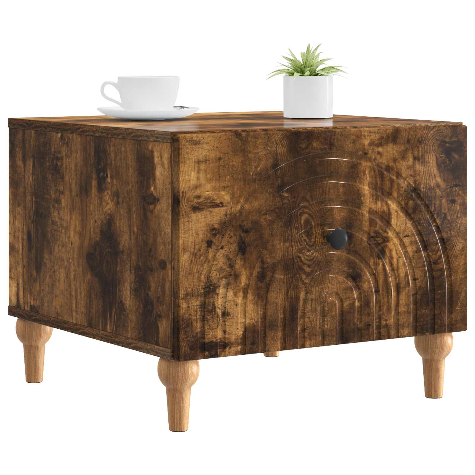 Table basse Chêne fumé 49 x 50 x 40 cm Bois d'ingénierie - XIOS