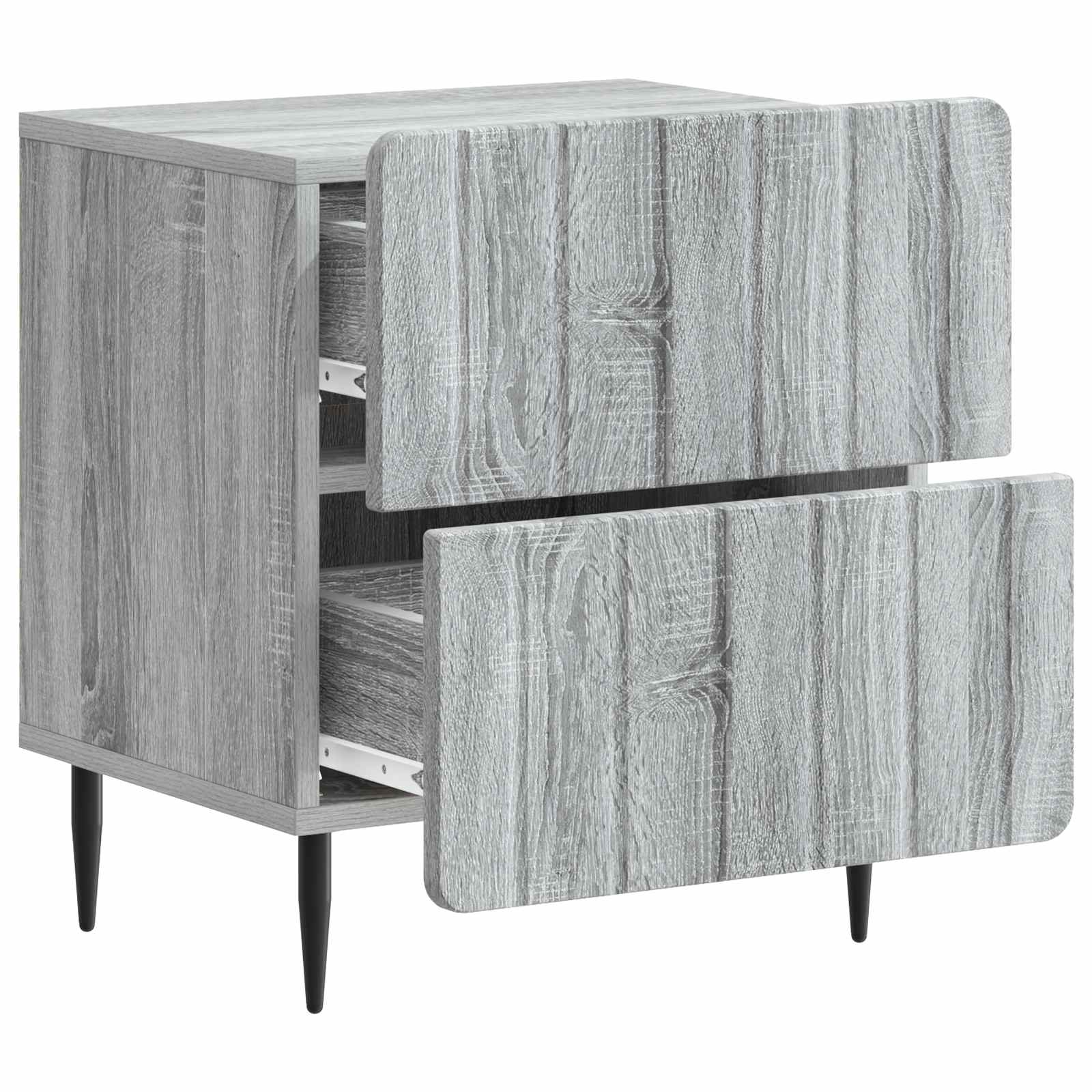 Cabinet de chevet 2 pcs Sonoma gris 43 x 34,5 x 49,5 cm - XIOS