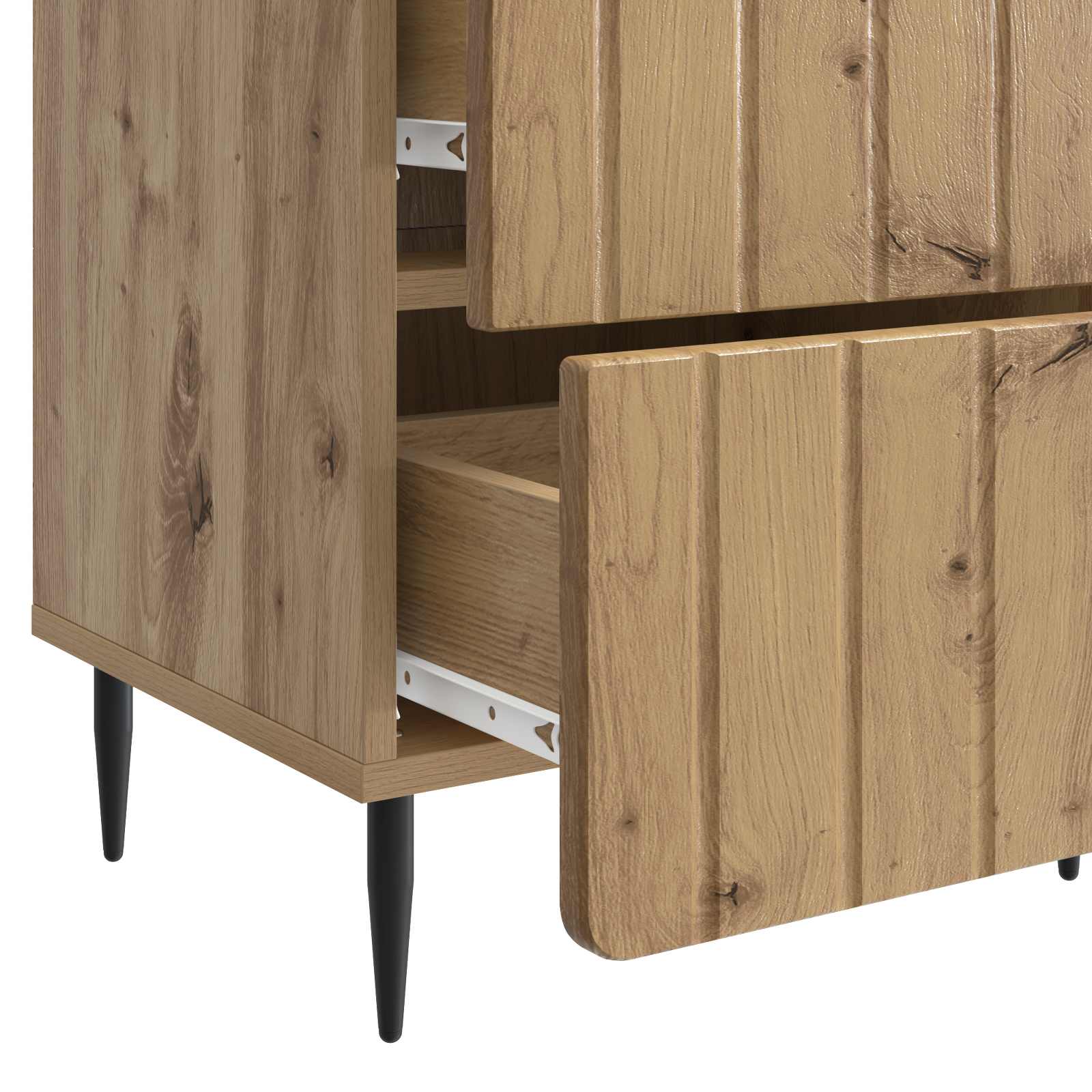 Cabinet de chevet Chêne artisanal 43 x 34,5 x 49,5 cm - XIOS