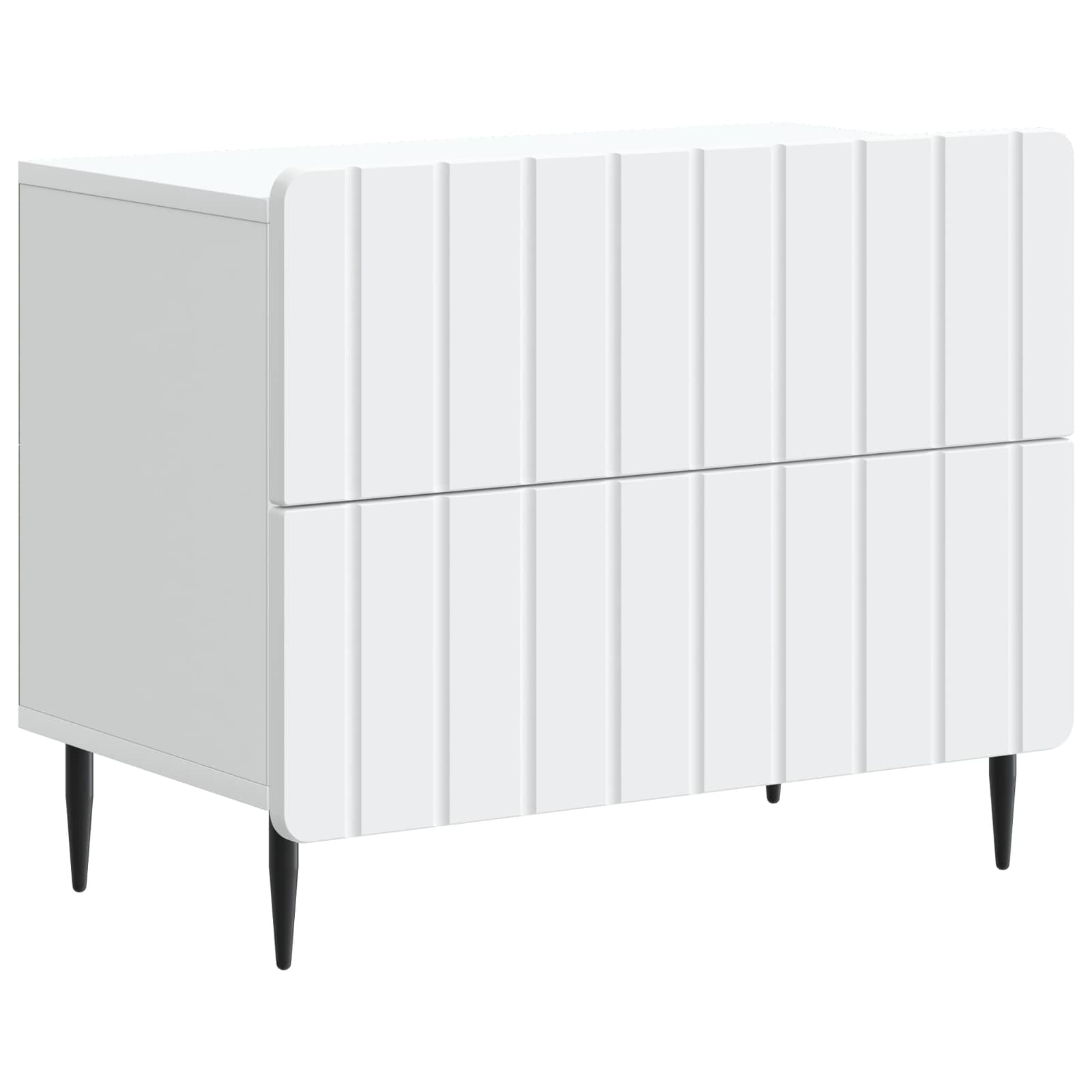 Cabinet de chevet Blanc 62 x 34,5 x 49,5 cm Bois d'ingénierie - XIOS