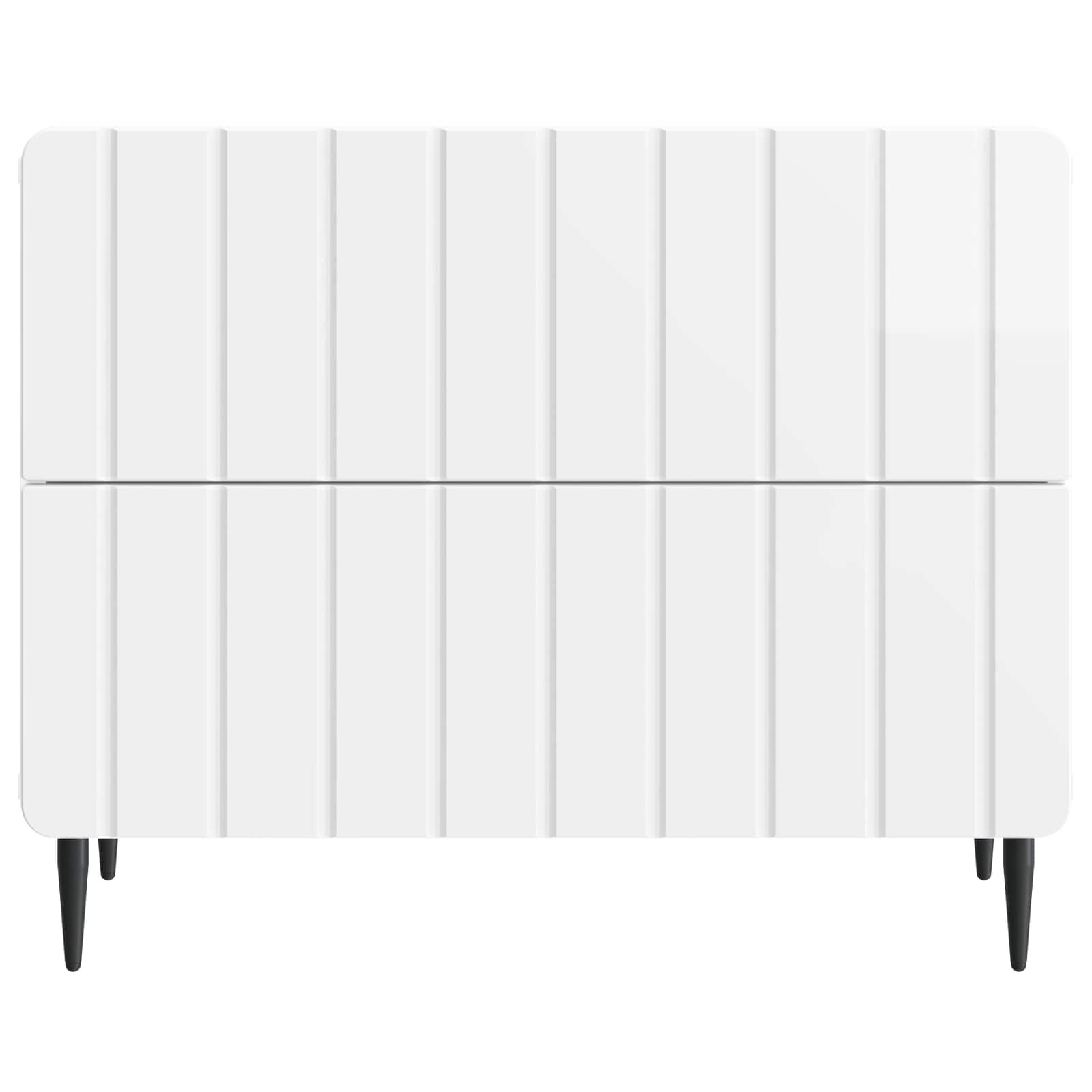 Cabinet de chevet Blanc brillant 62 x 34,5 x 49,5 cm - XIOS