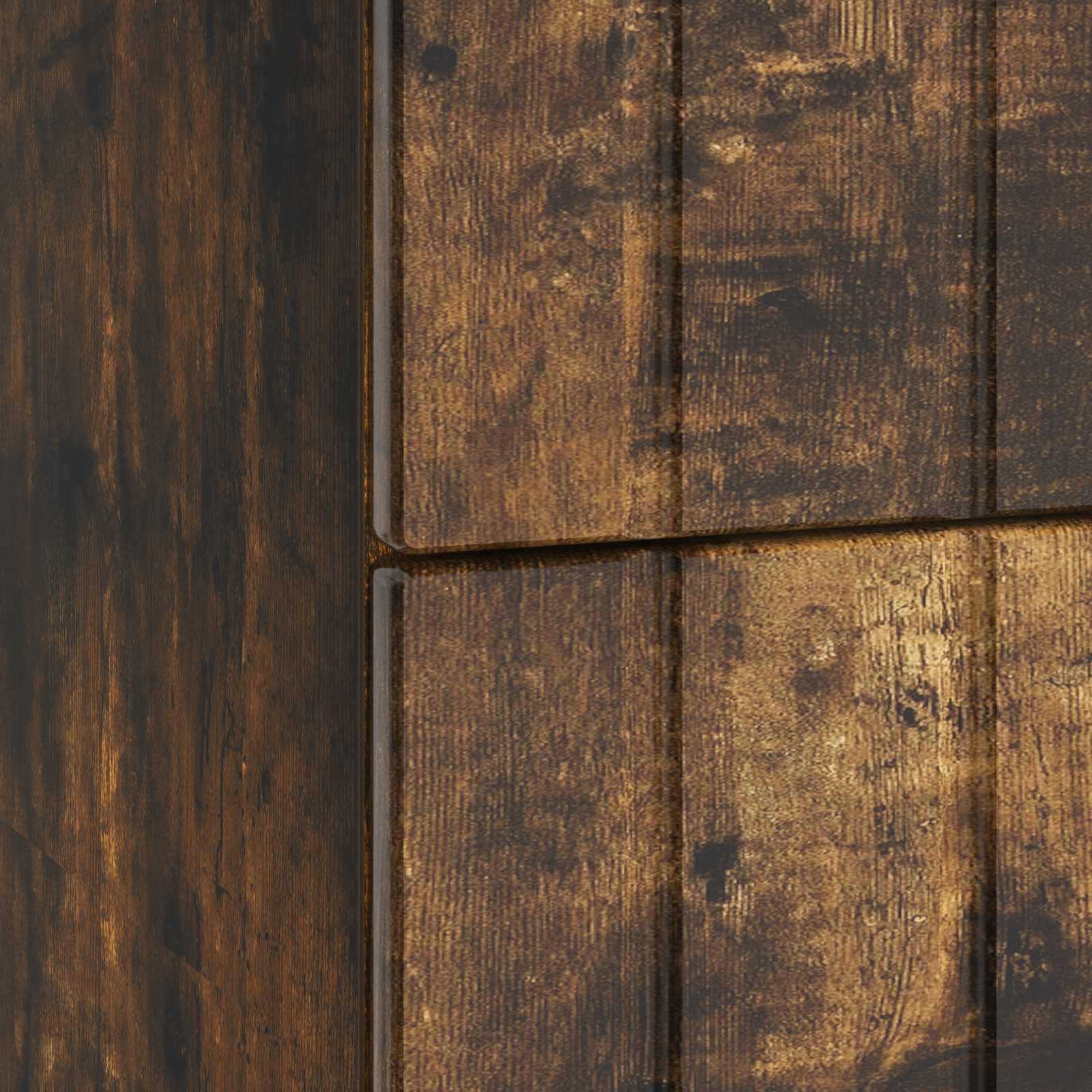 Cabinet de chevet avec tiroir Chêne fumé 62 x 34,5 x 49,5 cm - XIOS