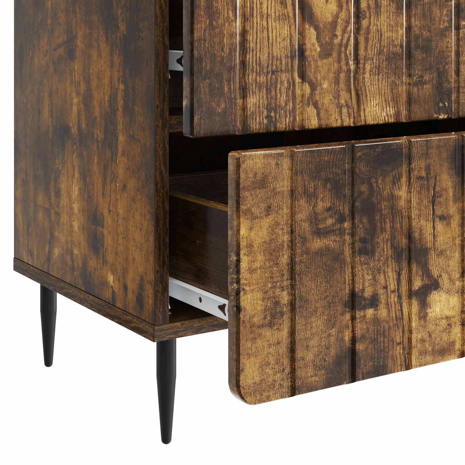 Cabinet de chevet avec tiroir Chêne fumé 62 x 34,5 x 49,5 cm - XIOS