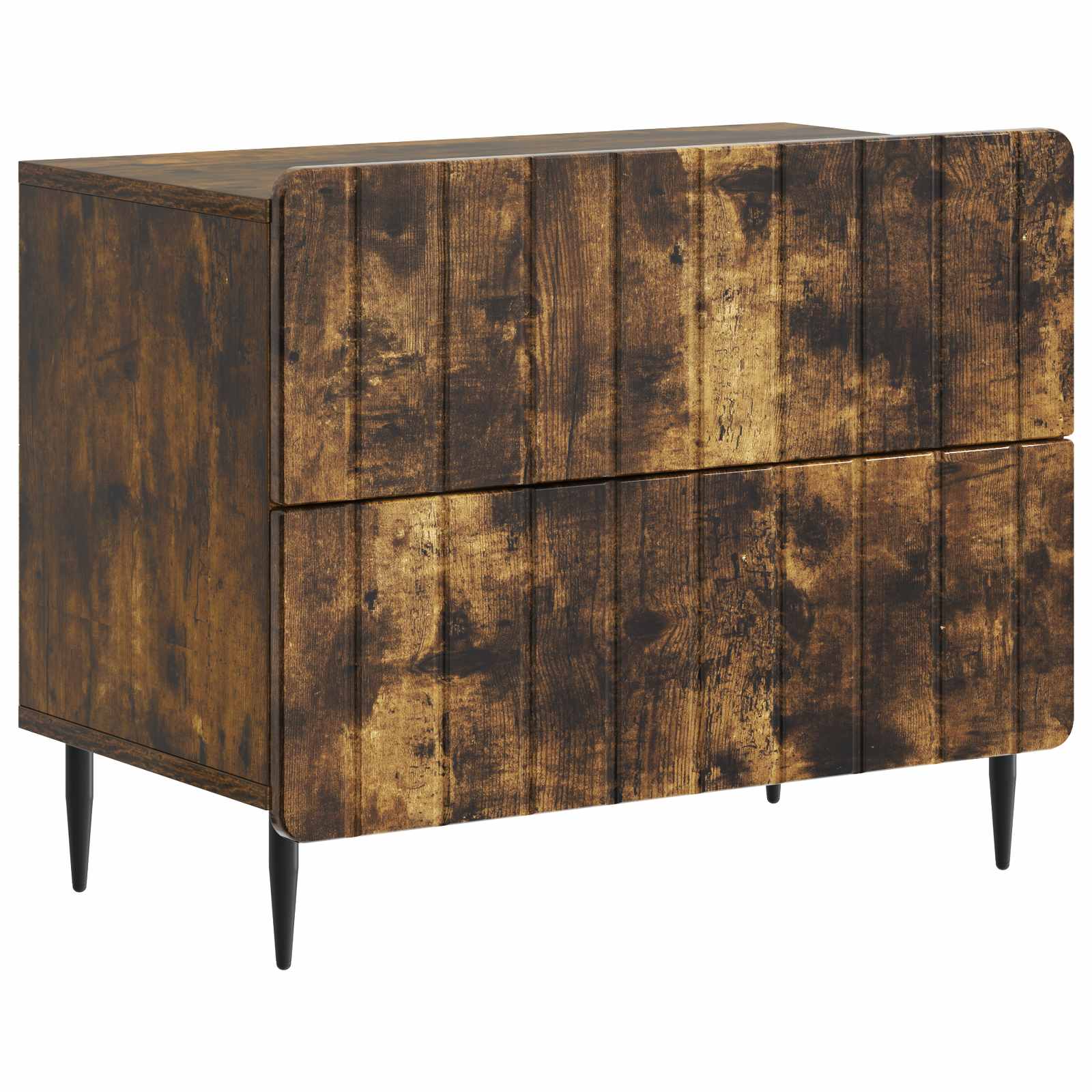 Cabinet de chevet avec tiroir Chêne fumé 62 x 34,5 x 49,5 cm - XIOS