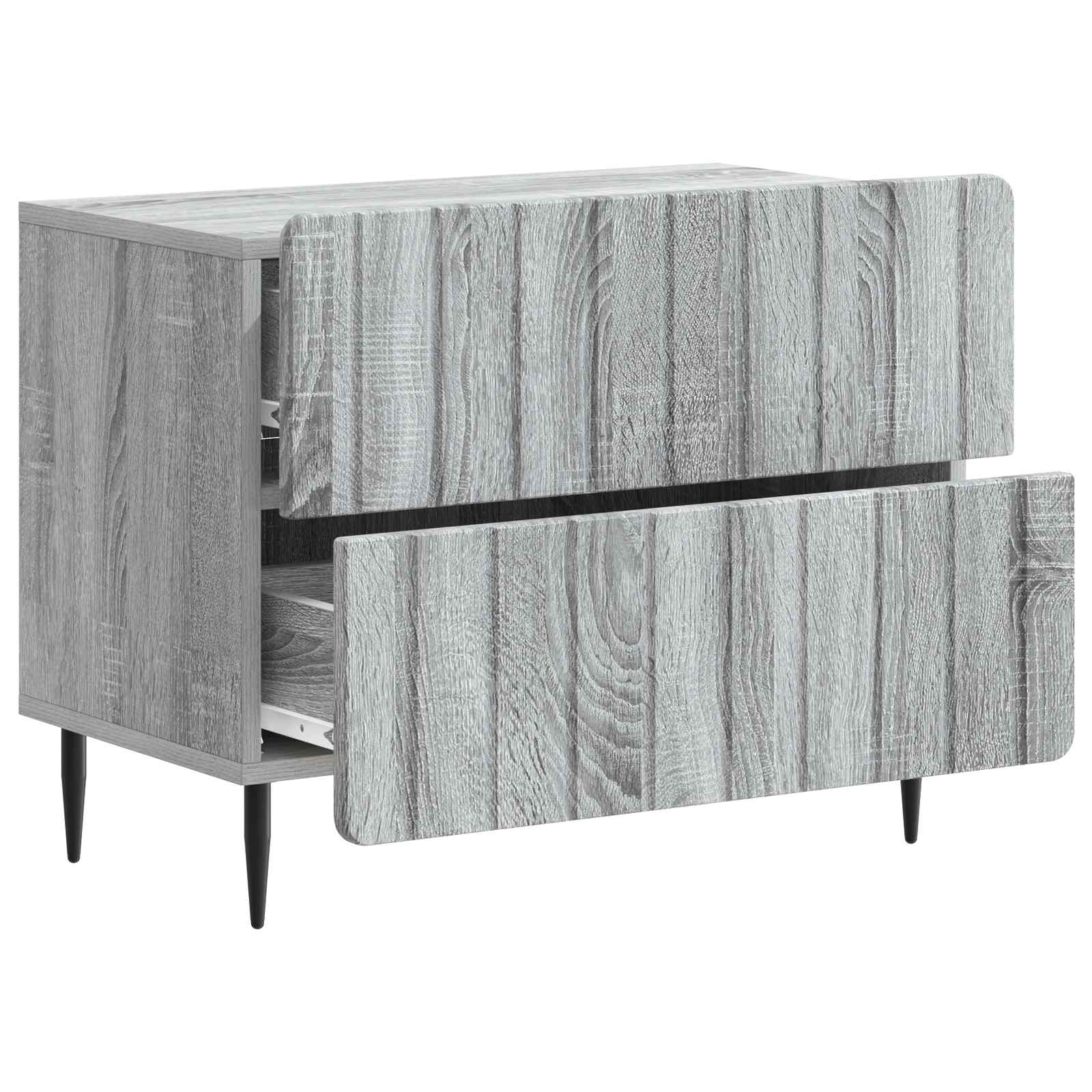 Cabinet de chevet avec tiroir Sonoma gris 62 x 34,5 x 49,5 cm - XIOS