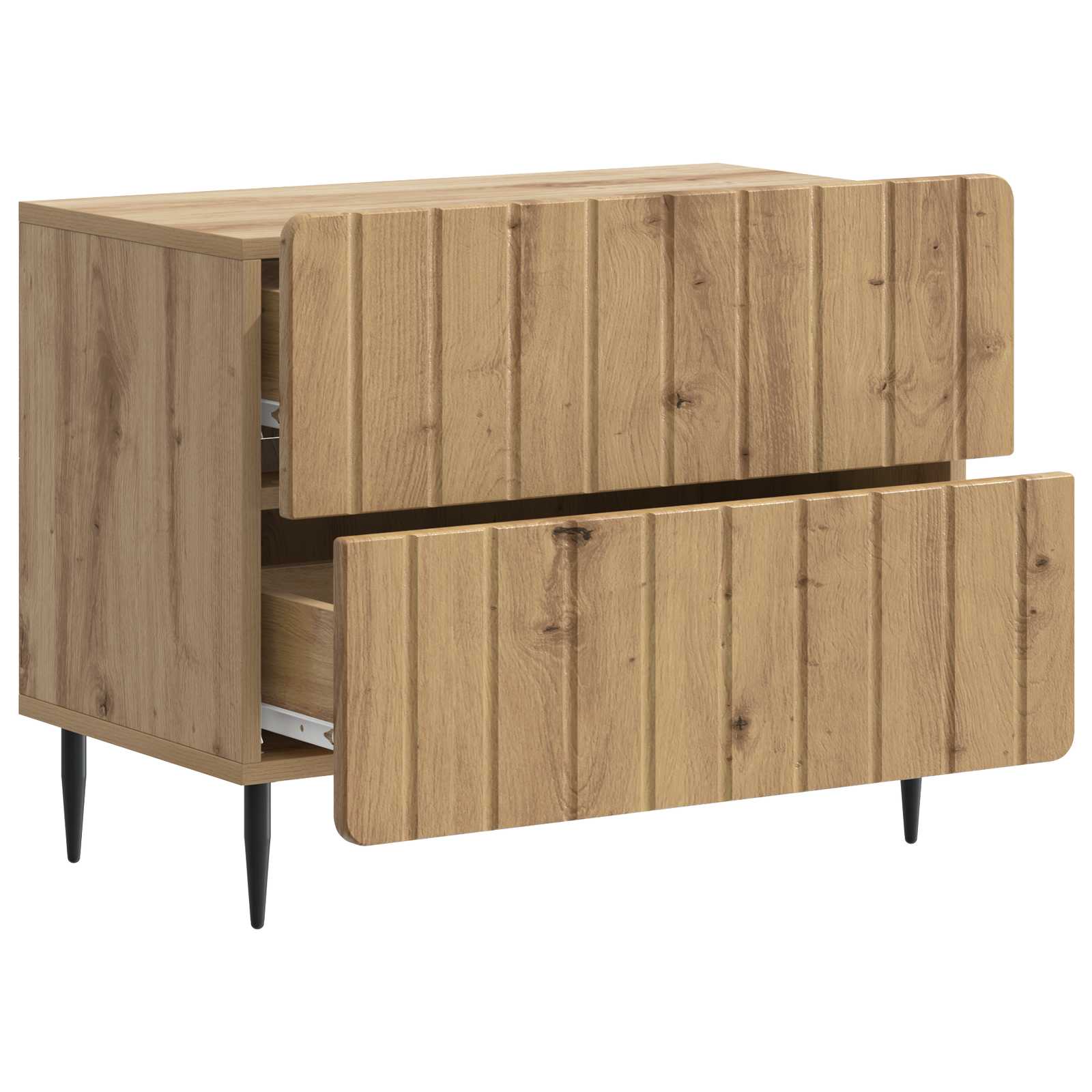 Cabinet de chevet Chêne artisanal 62 x 34,5 x 49,5 cm - XIOS