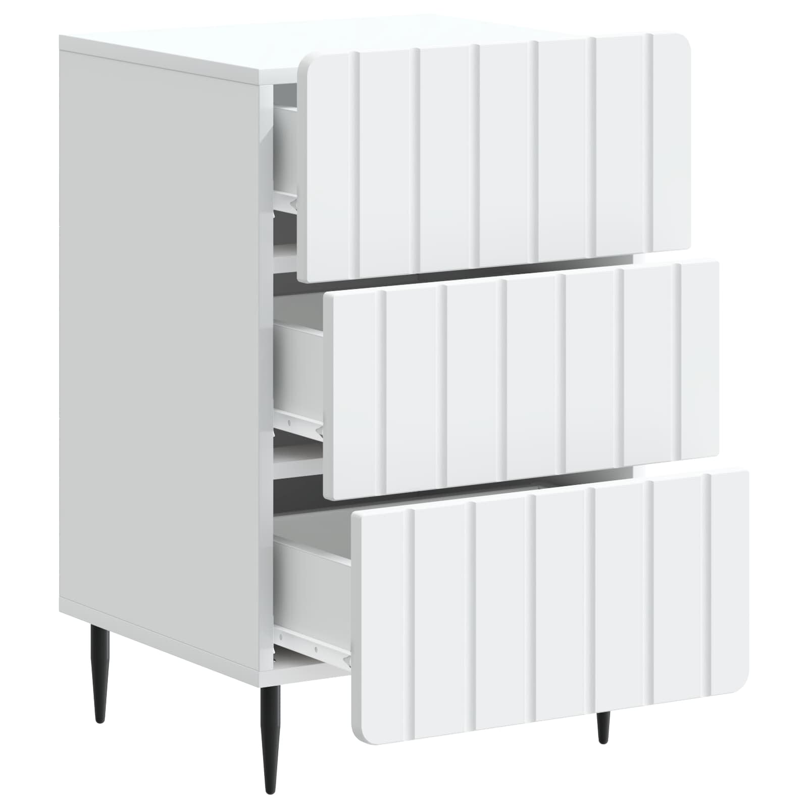 Cabinet de chevet Blanc 43 x 41 x 68 cm Bois d'ingénierie - XIOS