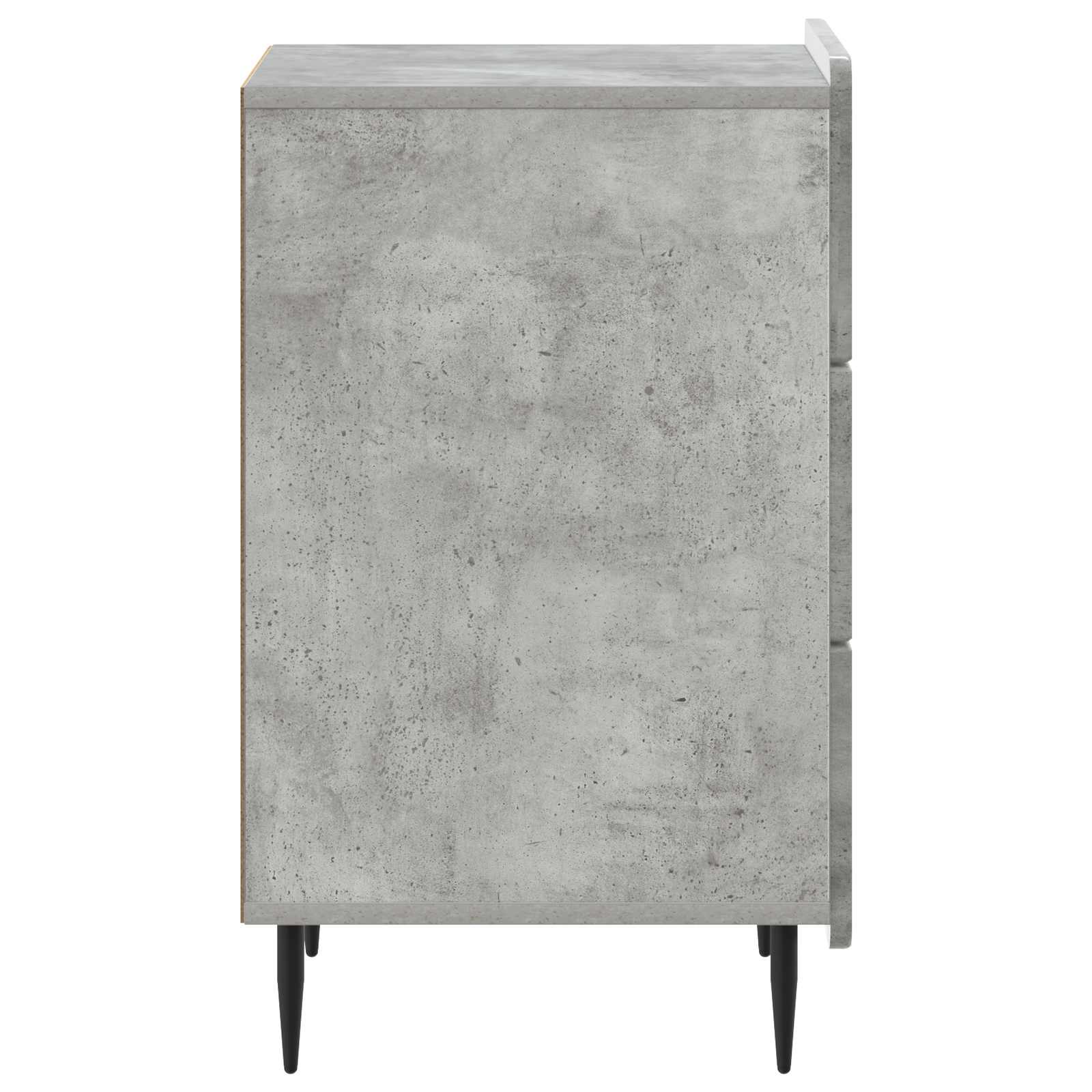 Cabinet de chevet Gris béton 43 x 41 x 68 cm Bois d'ingénierie - XIOS