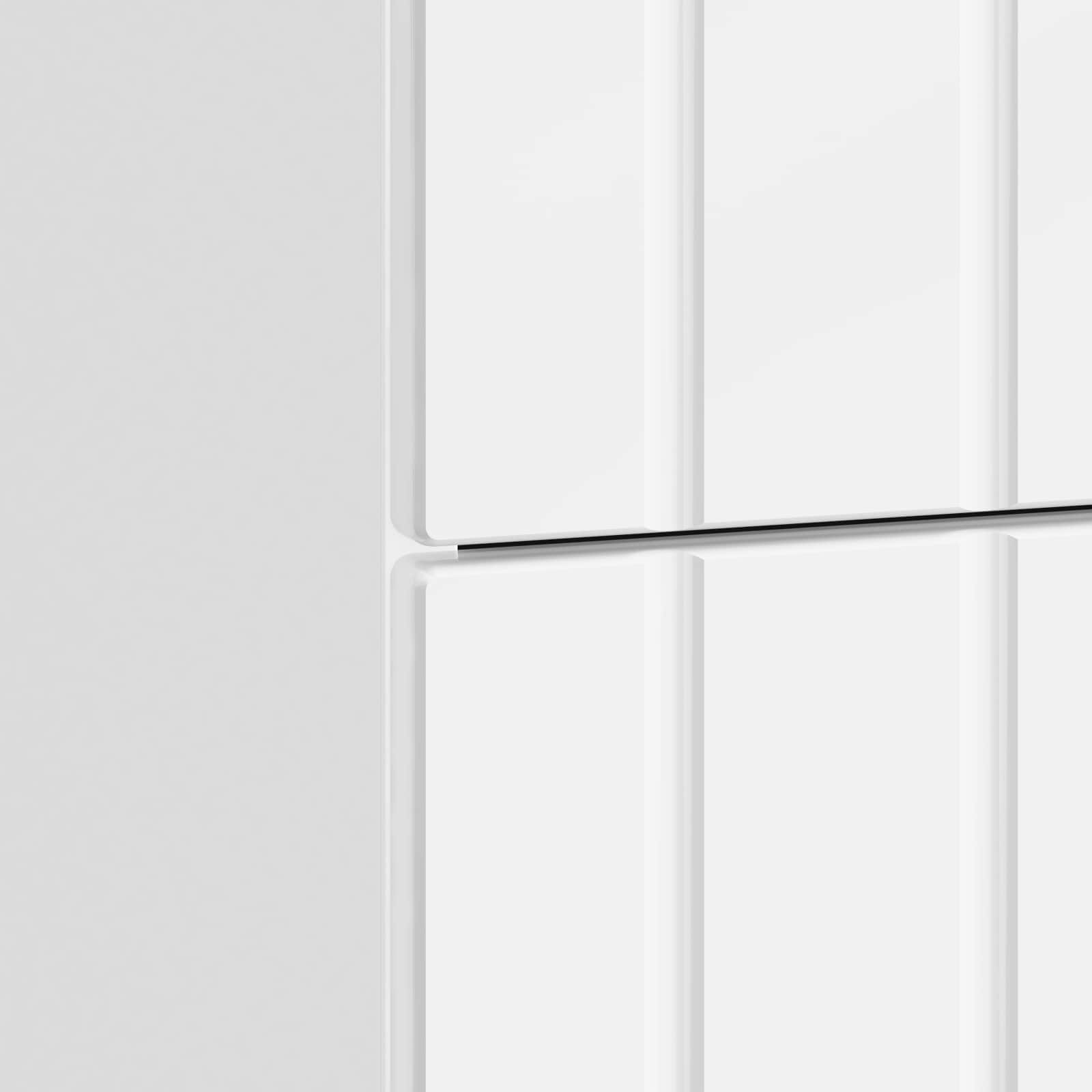 Cabinet de chevet avec tiroir Blanc brillant 43 x 41 x 68 cm - XIOS