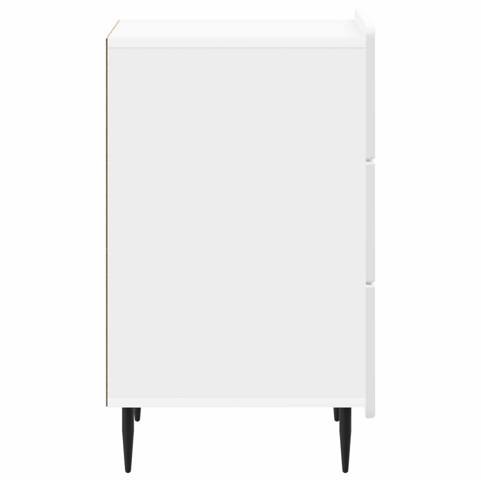Cabinet de chevet avec tiroir Blanc brillant 43 x 41 x 68 cm - XIOS