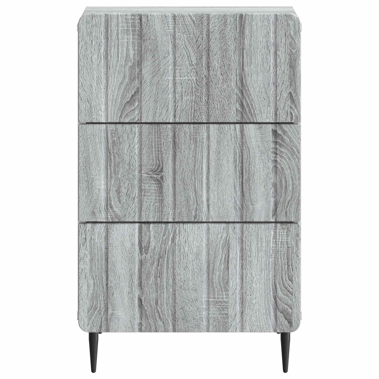 Cabinet de chevet Sonoma gris 43 x 41 x 68 cm Bois d'ingénierie - XIOS