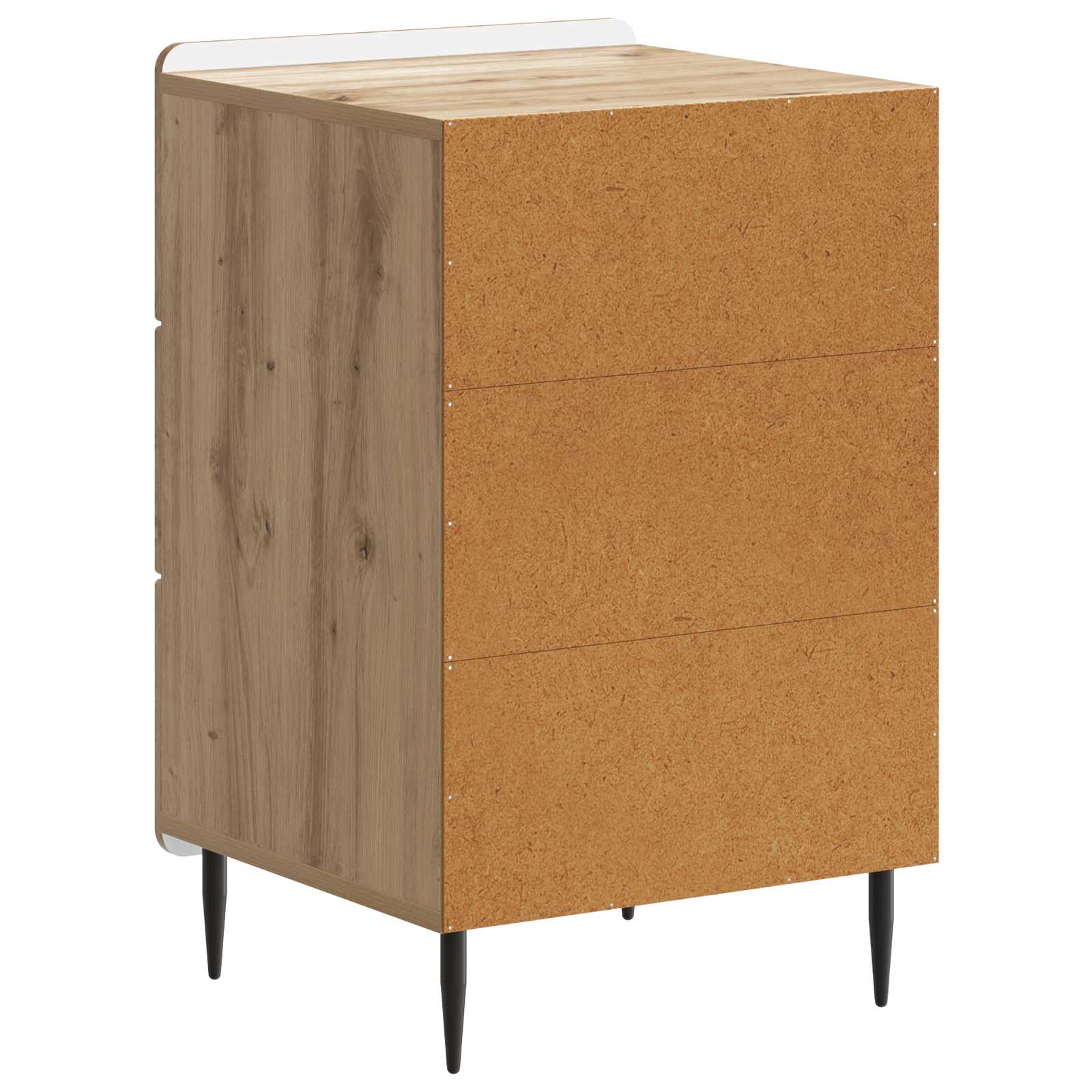 Cabinet de chevet avec tiroir Chêne artisanal 43 x 41 x 68 cm - XIOS