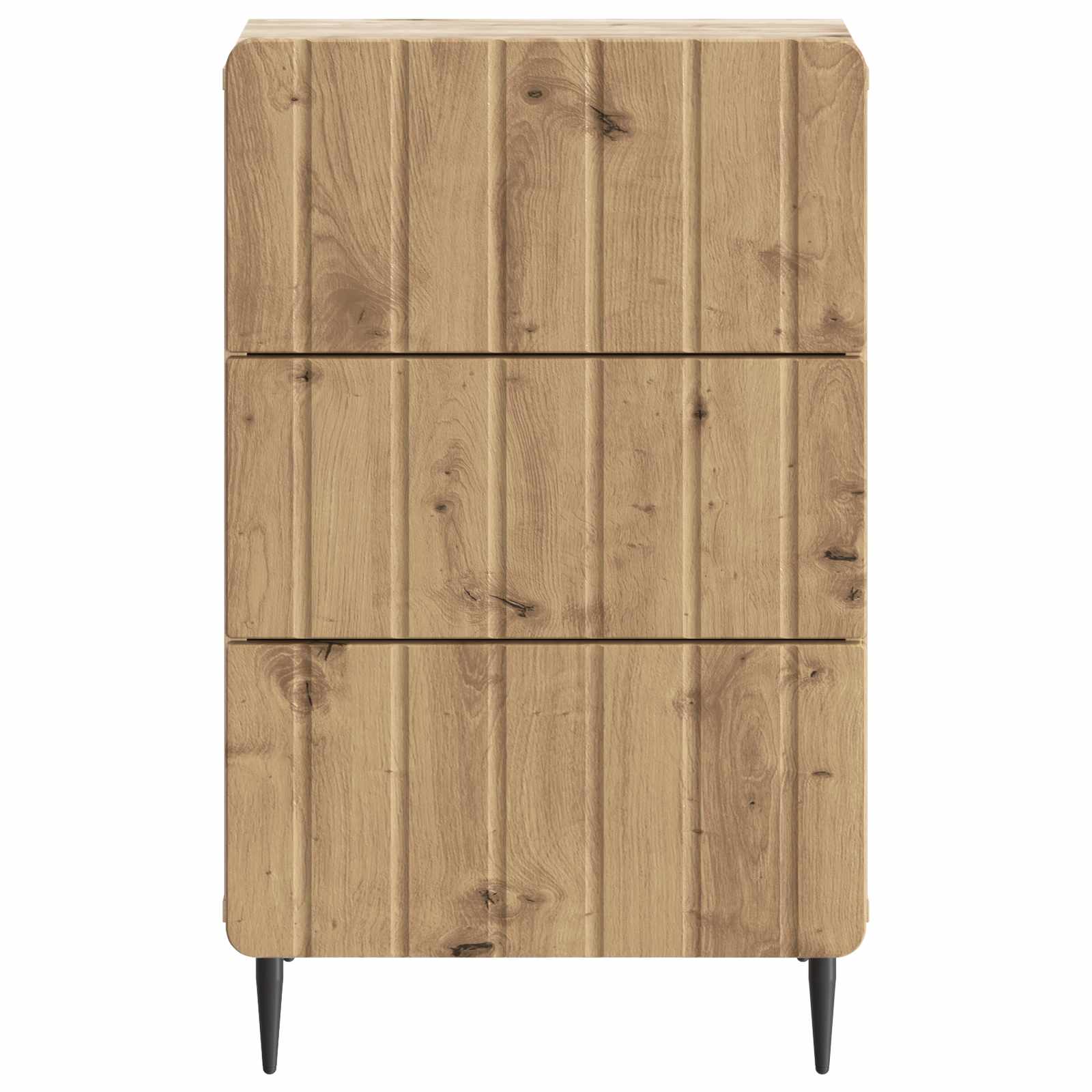 Cabinet de chevet avec tiroir Chêne artisanal 43 x 41 x 68 cm - XIOS