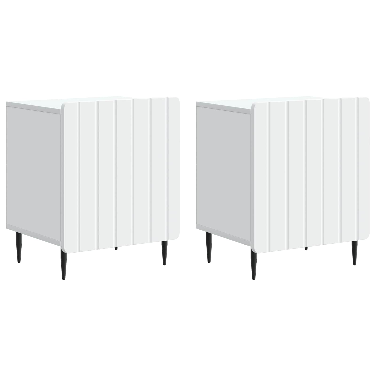 Cabinet de chevet 2 pcs Blanc 43 x 34,5 x 52 cm - XIOS